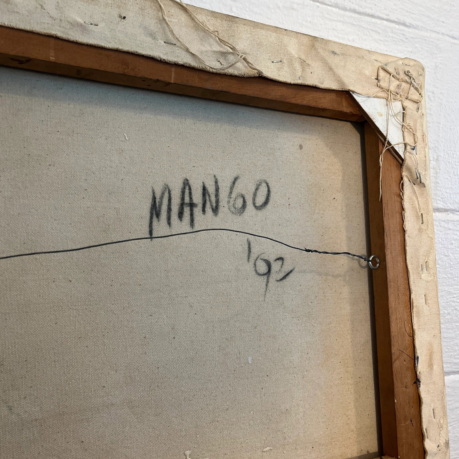 1990s Robert Mango, Untitled (Figural Composition) Painting - 9