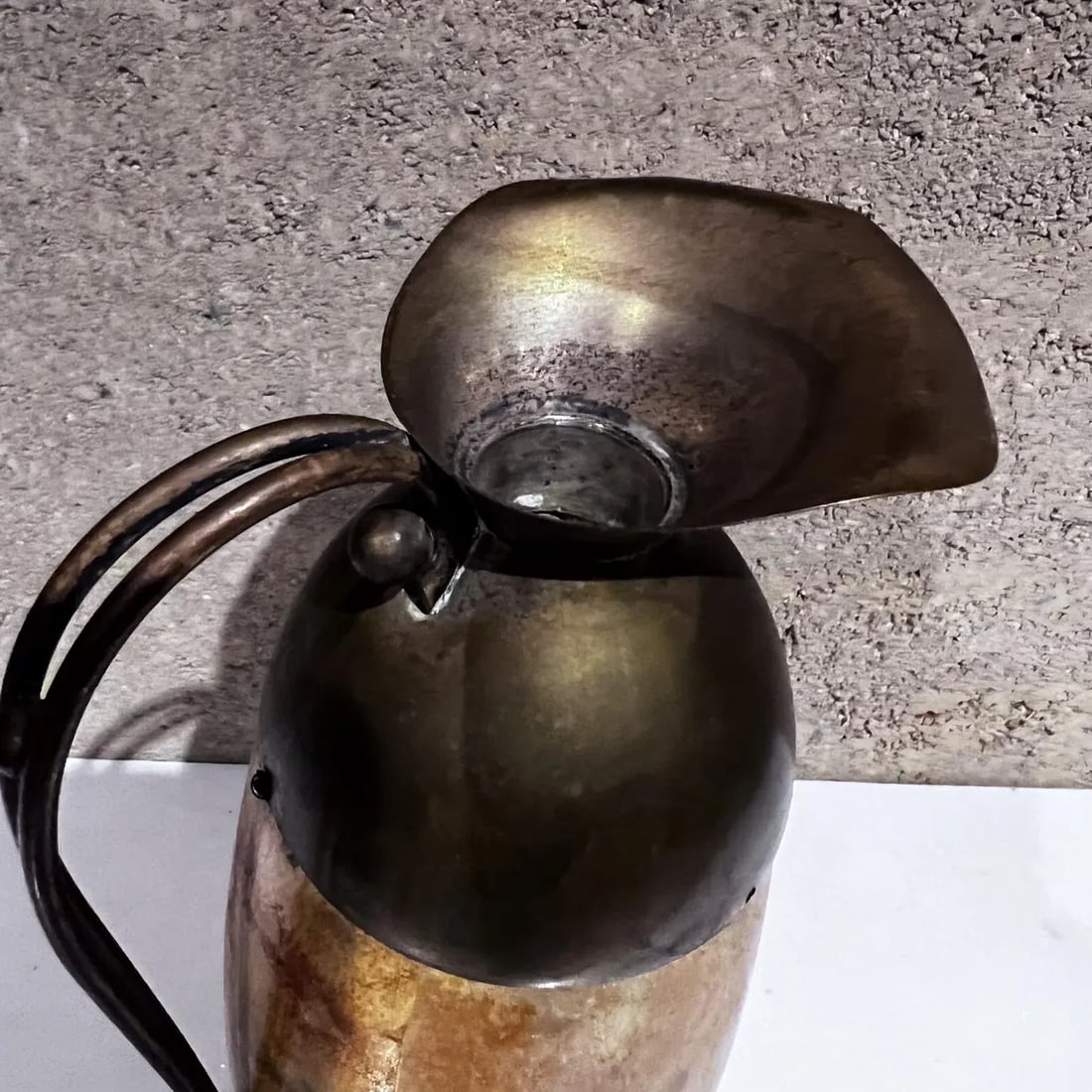 1950s Aldo Tura Goatskin Brass Carafe Thermos Italy - 10