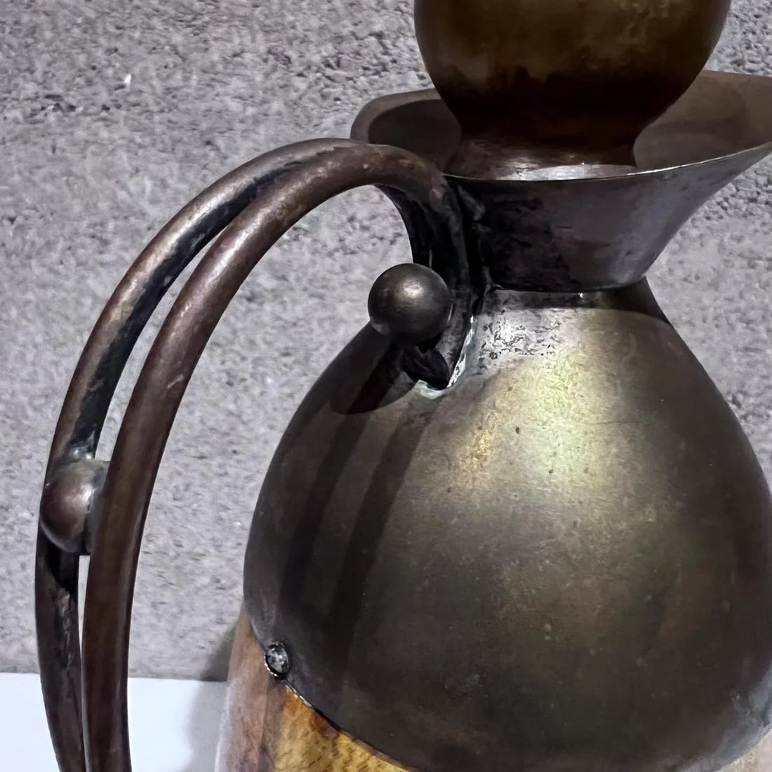 1950s Aldo Tura Goatskin Brass Carafe Thermos Italy - 2