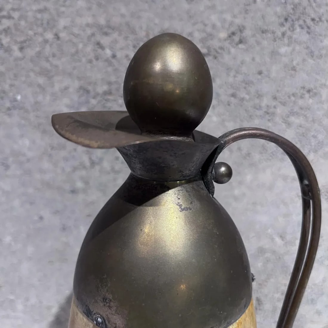 1950s Aldo Tura Goatskin Brass Carafe Thermos Italy - 4