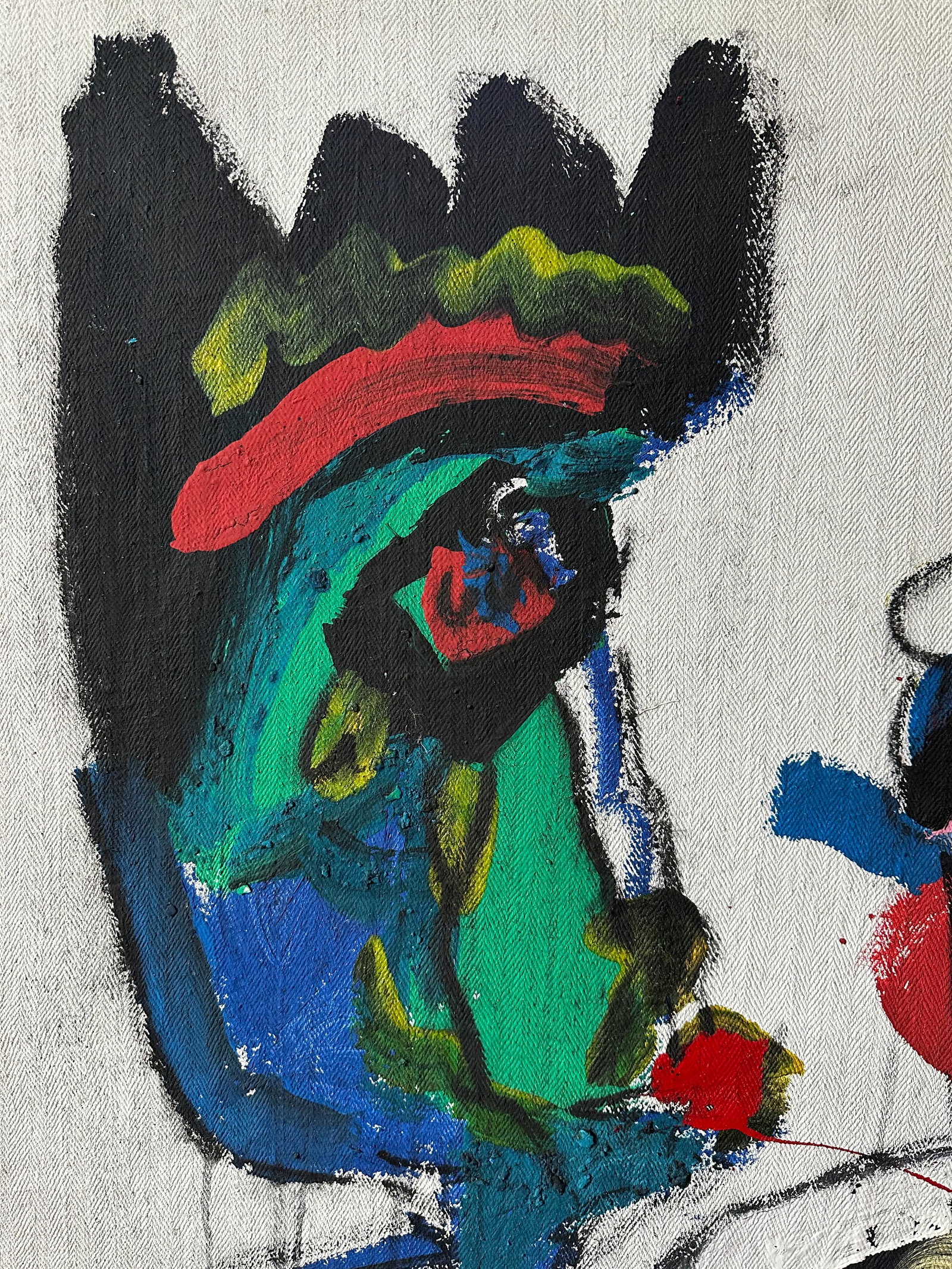 Rare Large Scale Peter Keil Painting, 1988 - Junge Wilde Collection - 6