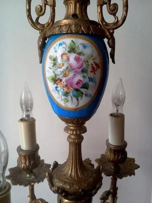 Floral Pendant Lights or Sconces - a Pair - 5