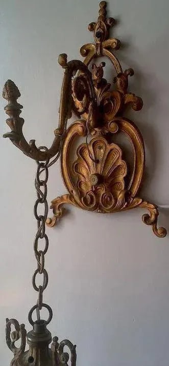 Floral Pendant Lights or Sconces - a Pair - 7
