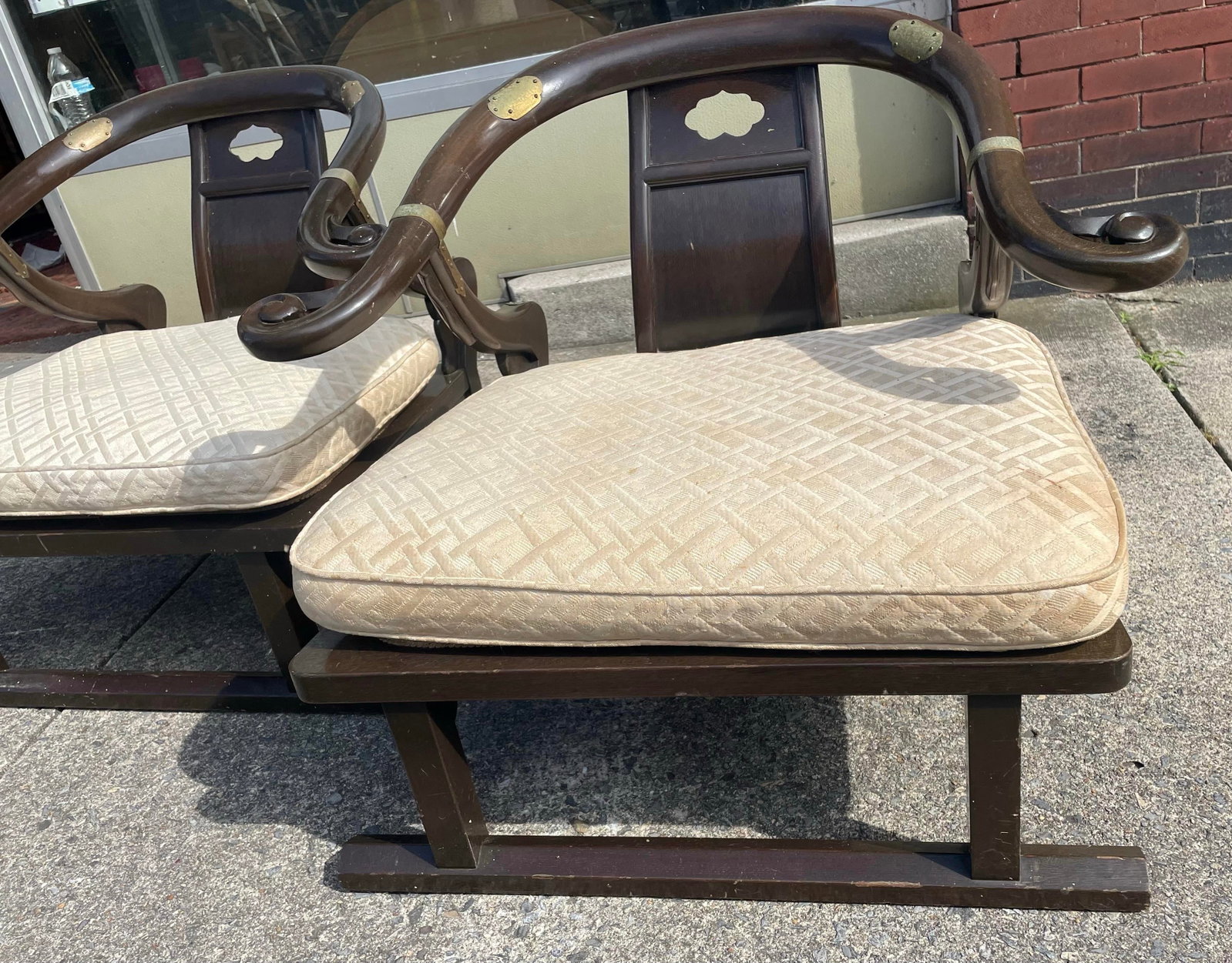 Baker Furniture Far East Collection Arm Chairs #2510 by Michael Taylor - a Pair - 10