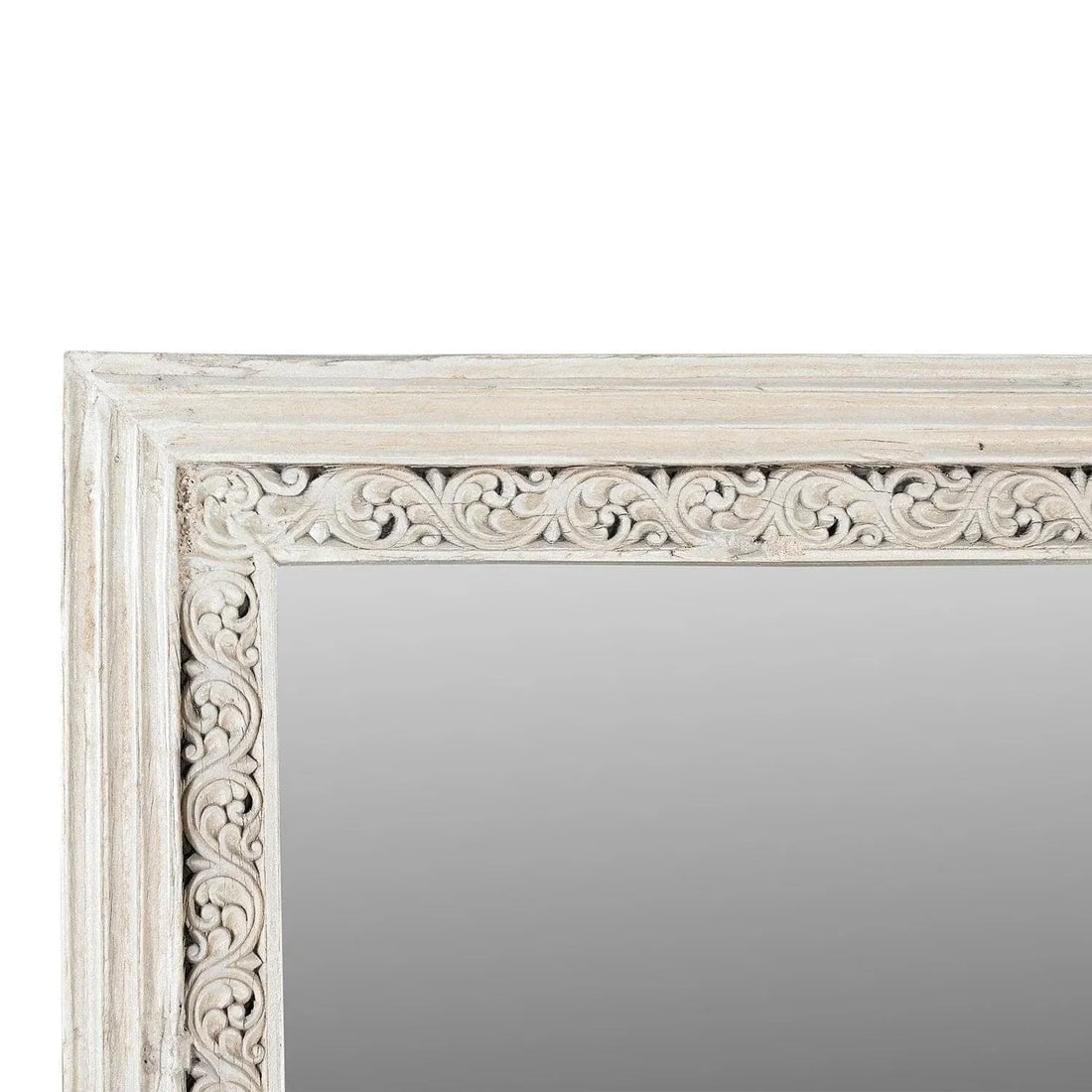 1960's Farmhouse Style Door Frame Repurposed Tall Full Mirror - 3