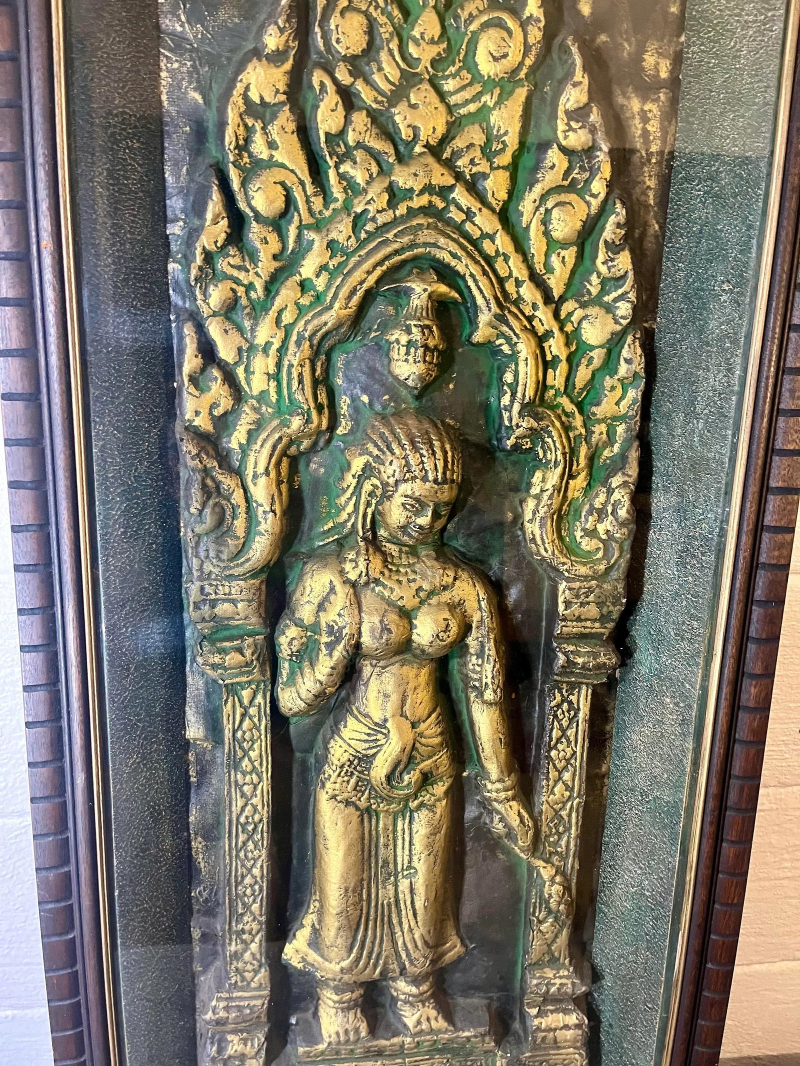 Mid 20th Century High Relief Angkor Wat Temple Rubbing, Cambodia - 3