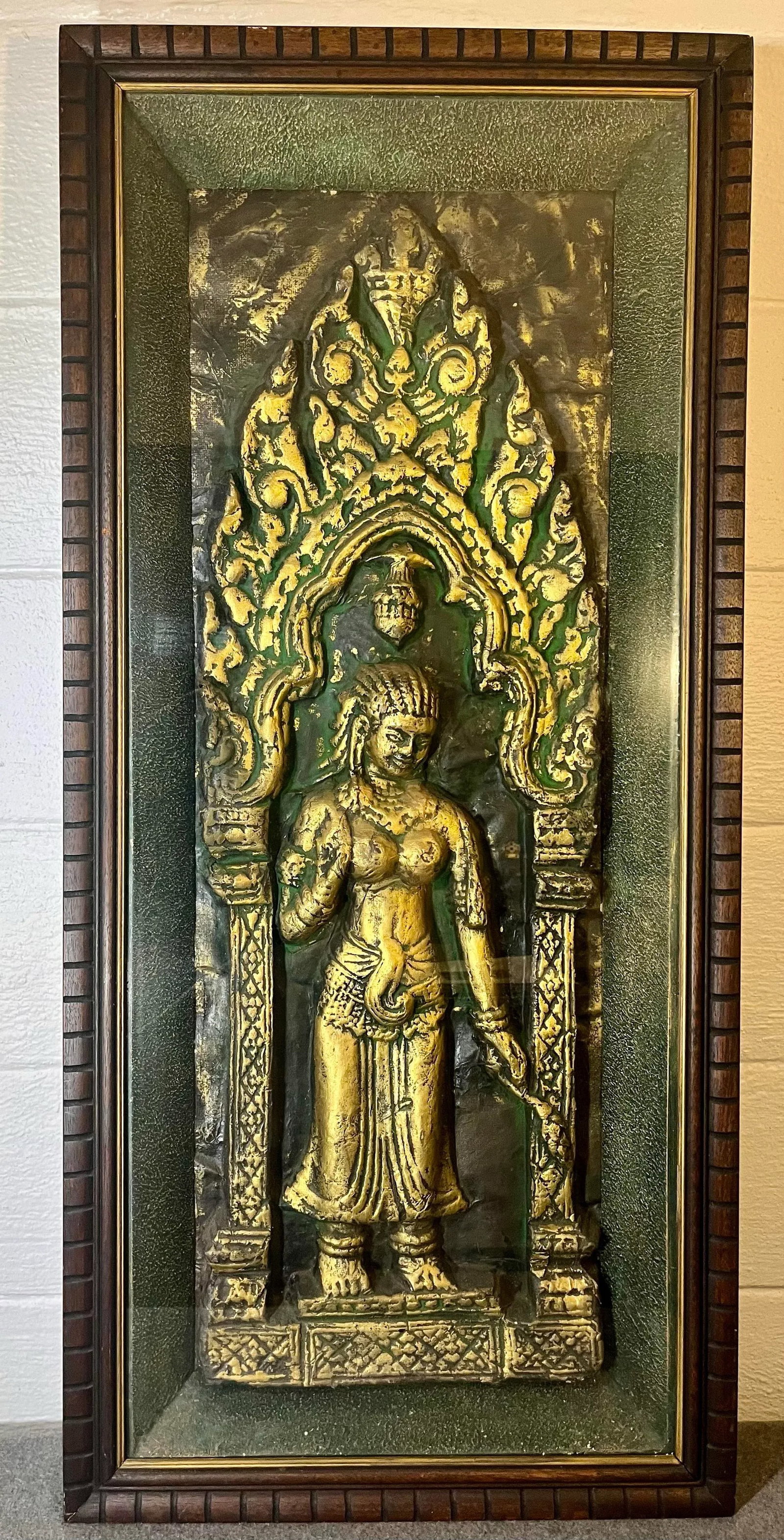 Mid 20th Century High Relief Angkor Wat Temple Rubbing, Cambodia - 5