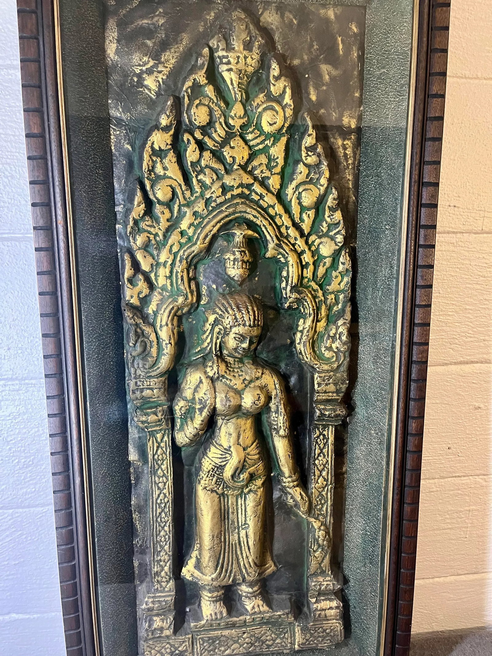 Mid 20th Century High Relief Angkor Wat Temple Rubbing, Cambodia - 6