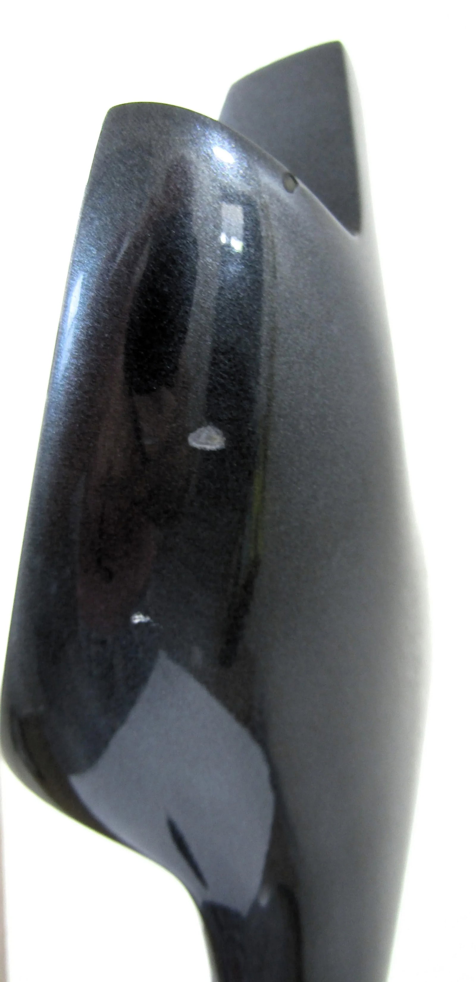 James Myford Aluminum Sculpture "Single Elongated Form" Dark Blue 1999 Signed - 8