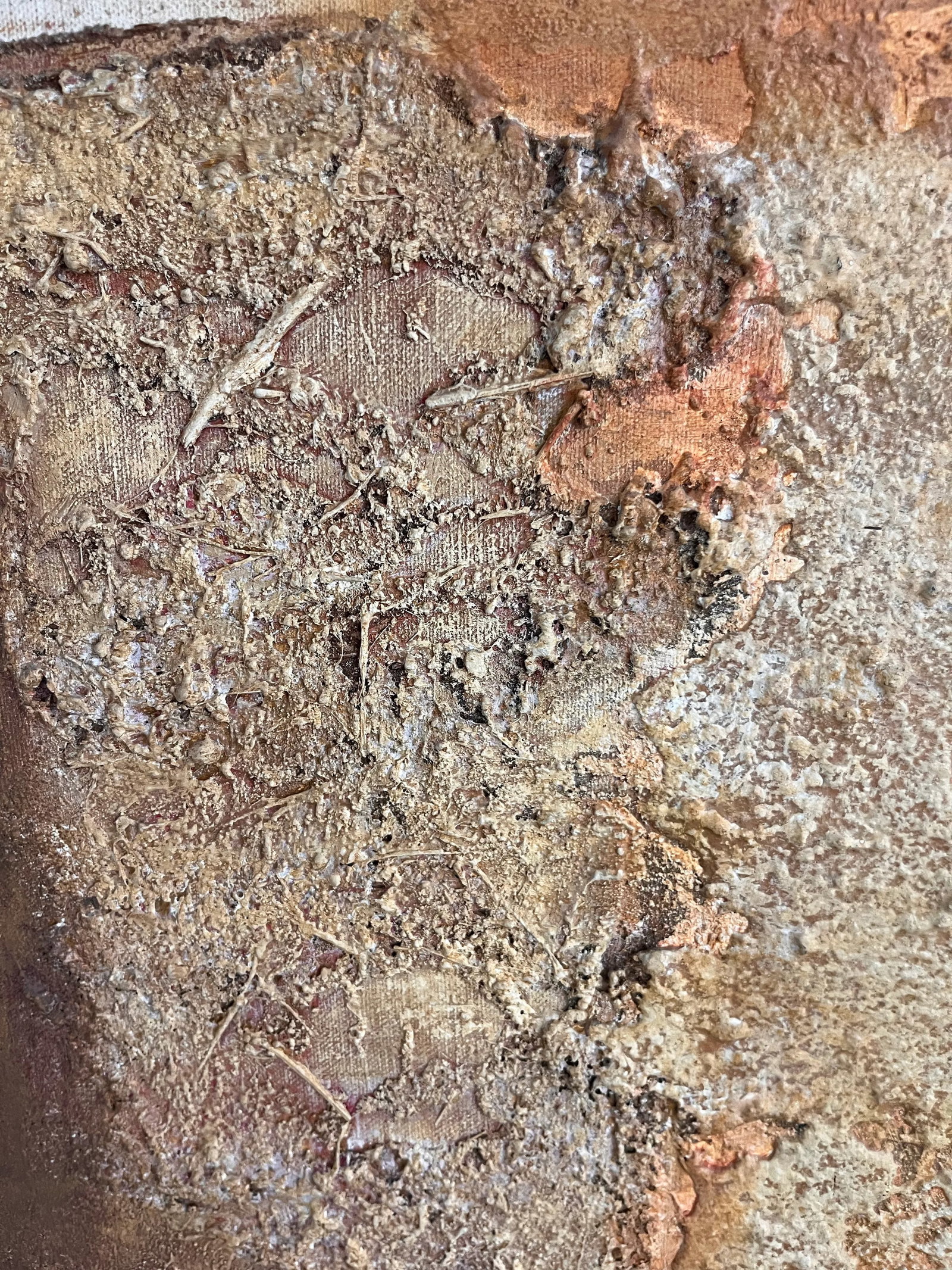 Mid Century Large Mixed Media Abstract Painting - 6