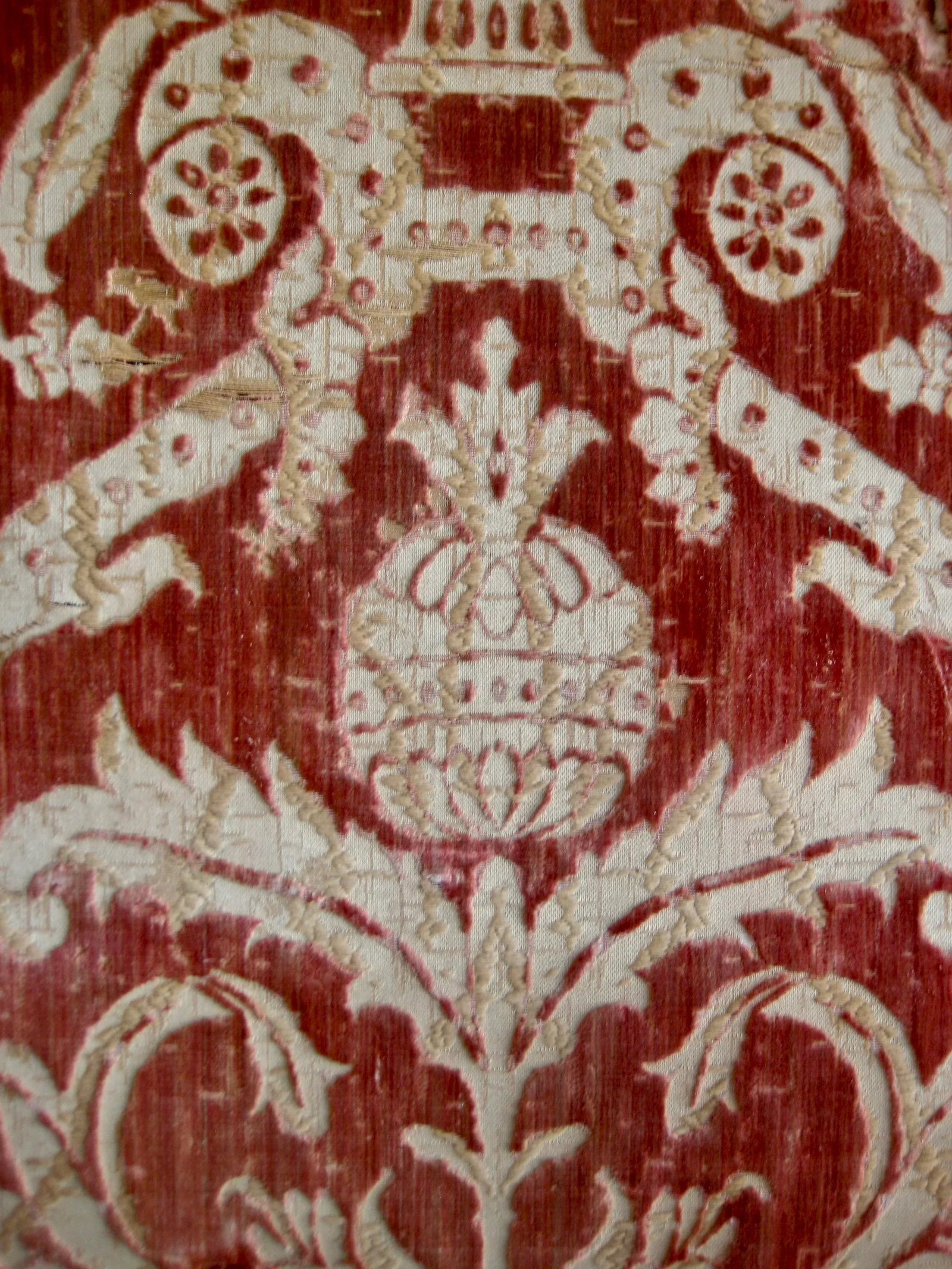 Venetian Silk Cut Velvet Panel Wall Tapestry 17 Century - 4