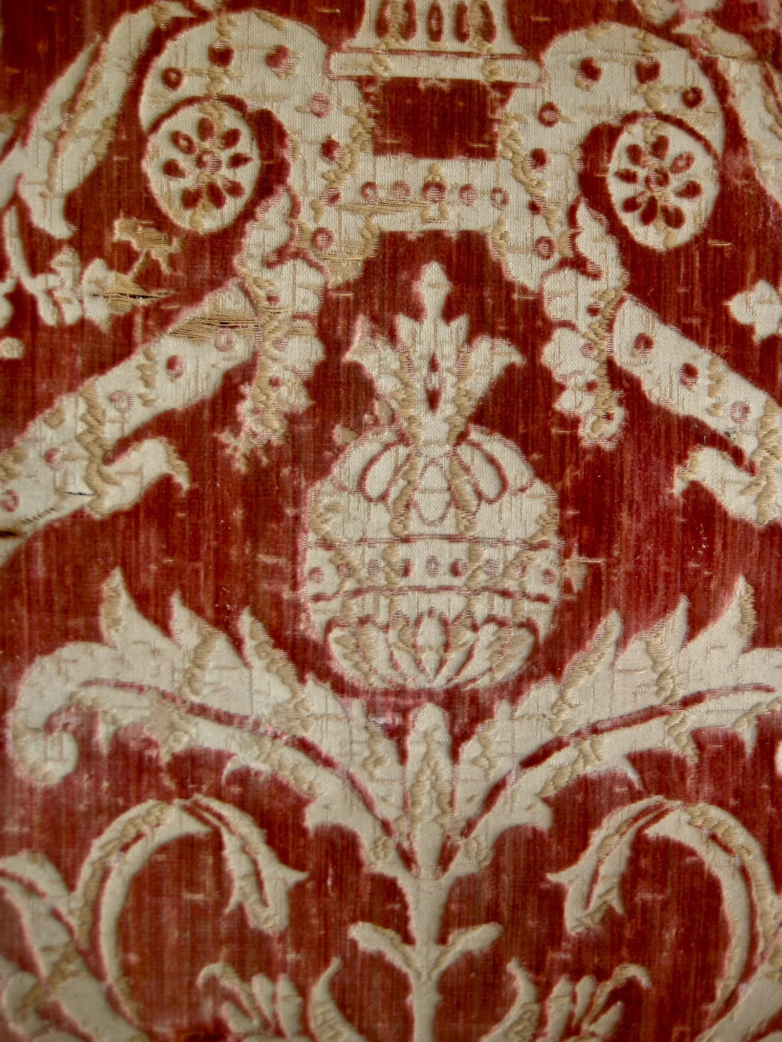 Venetian Silk Cut Velvet Panel Wall Tapestry 17 Century - 7
