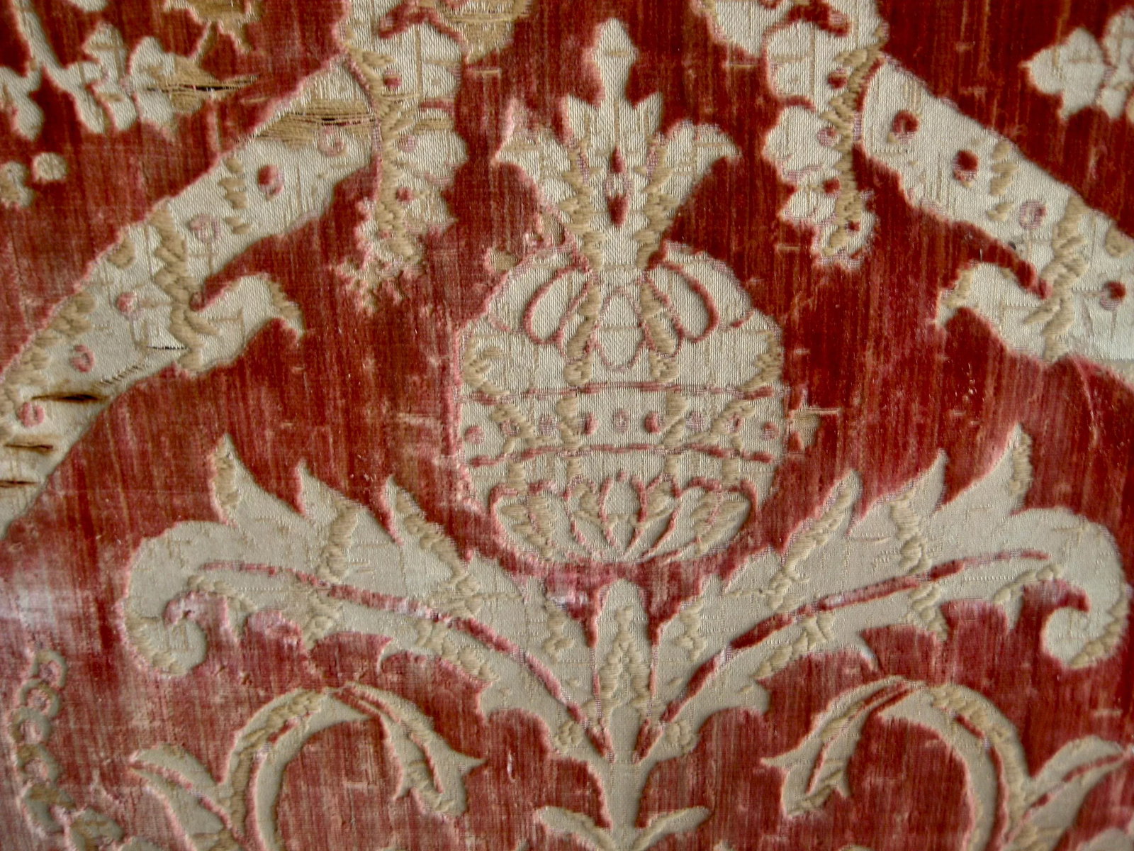Venetian Silk Cut Velvet Panel Wall Tapestry 17 Century - 9