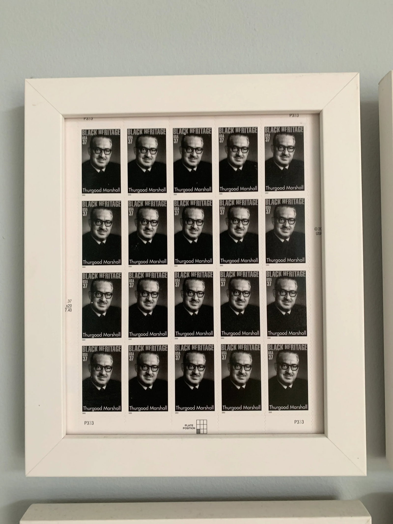 Late 20th Century Black Heritage Month Framed Stamp Collection - 6 Pieces - 2