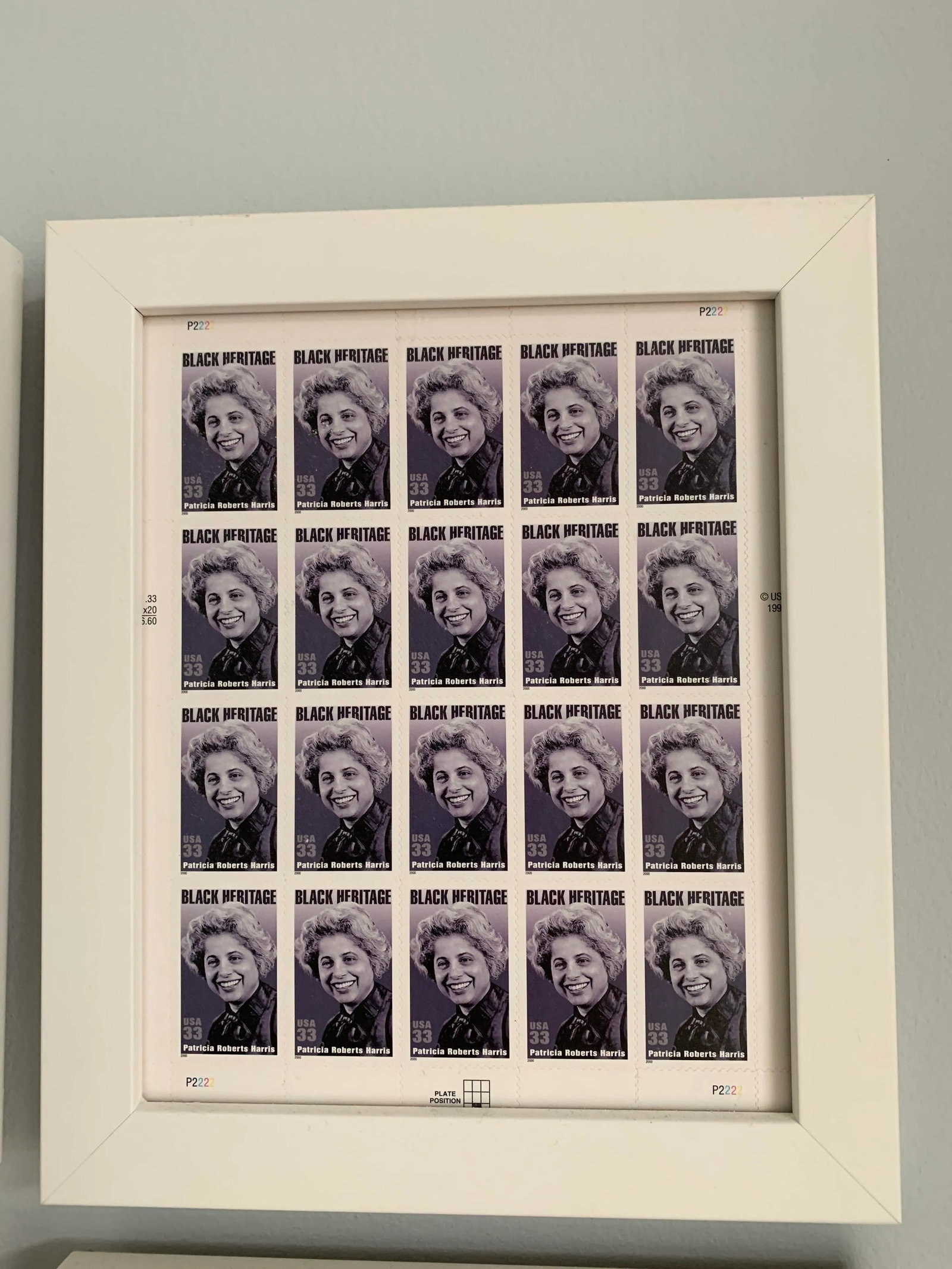 Late 20th Century Black Heritage Month Framed Stamp Collection - 6 Pieces - 3