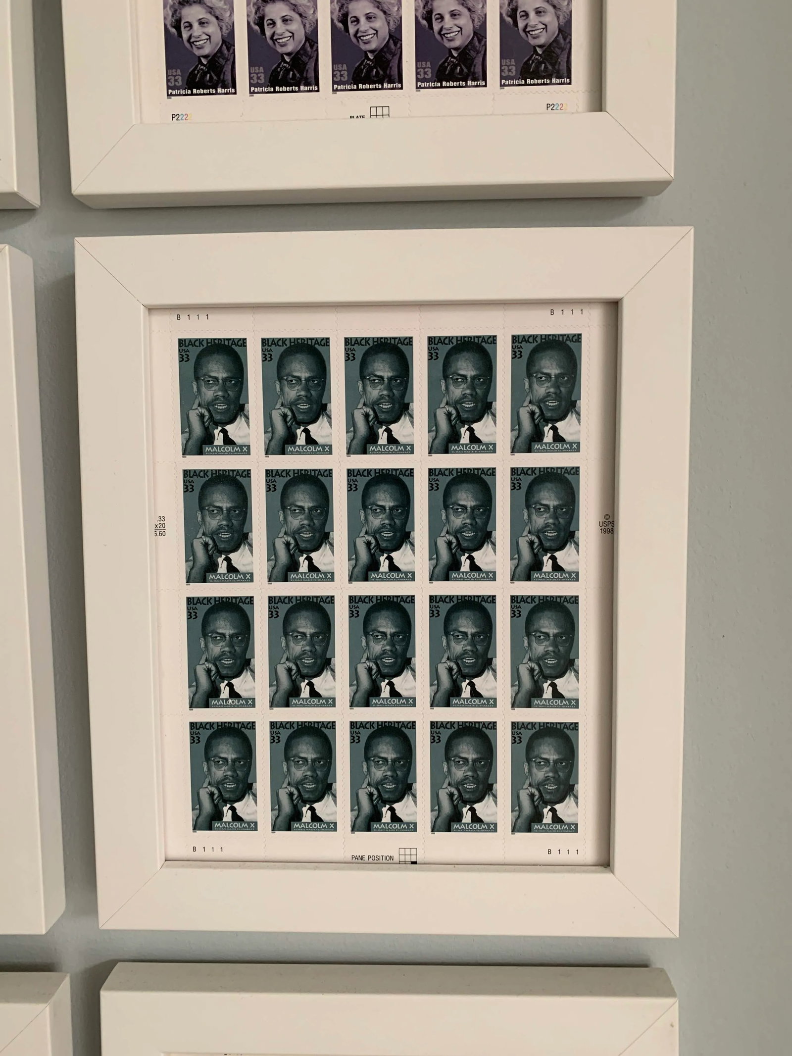 Late 20th Century Black Heritage Month Framed Stamp Collection - 6 Pieces - 4