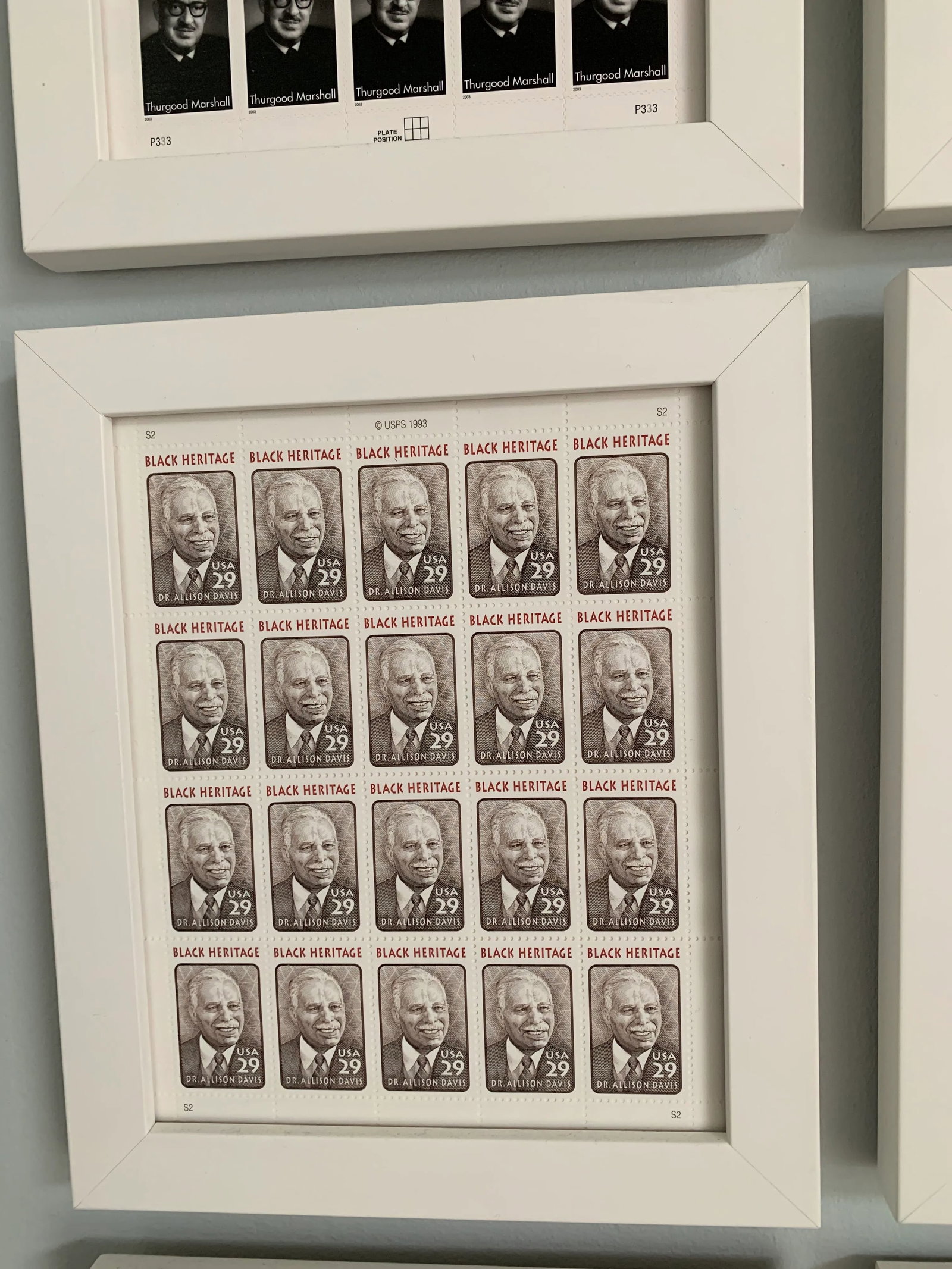 Late 20th Century Black Heritage Month Framed Stamp Collection - 6 Pieces - 5