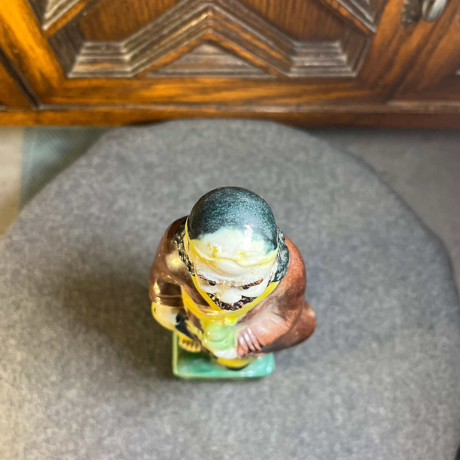 Late 19th Century Chinese Sancai Glazed Porcelain Figure of an Immortal - 5