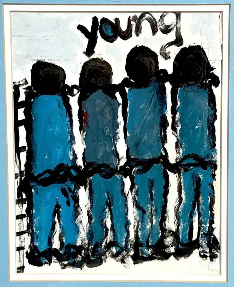 Late 20th Century 'Prisoners' by Purvis Young - 5