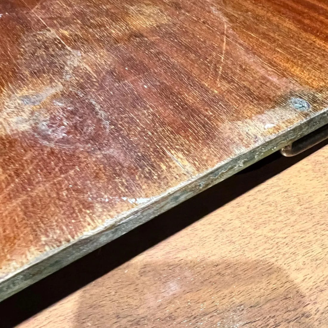 1950s Aldo Tura Green Serving Tray Lacquered Goatskin Milano - 10