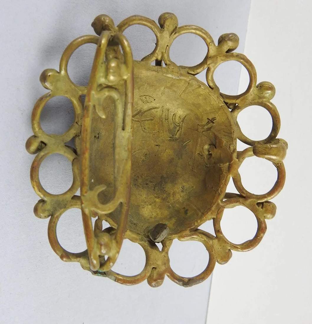 Cast Brass Handmade Jester Belt Buckle Artist Studio - 5