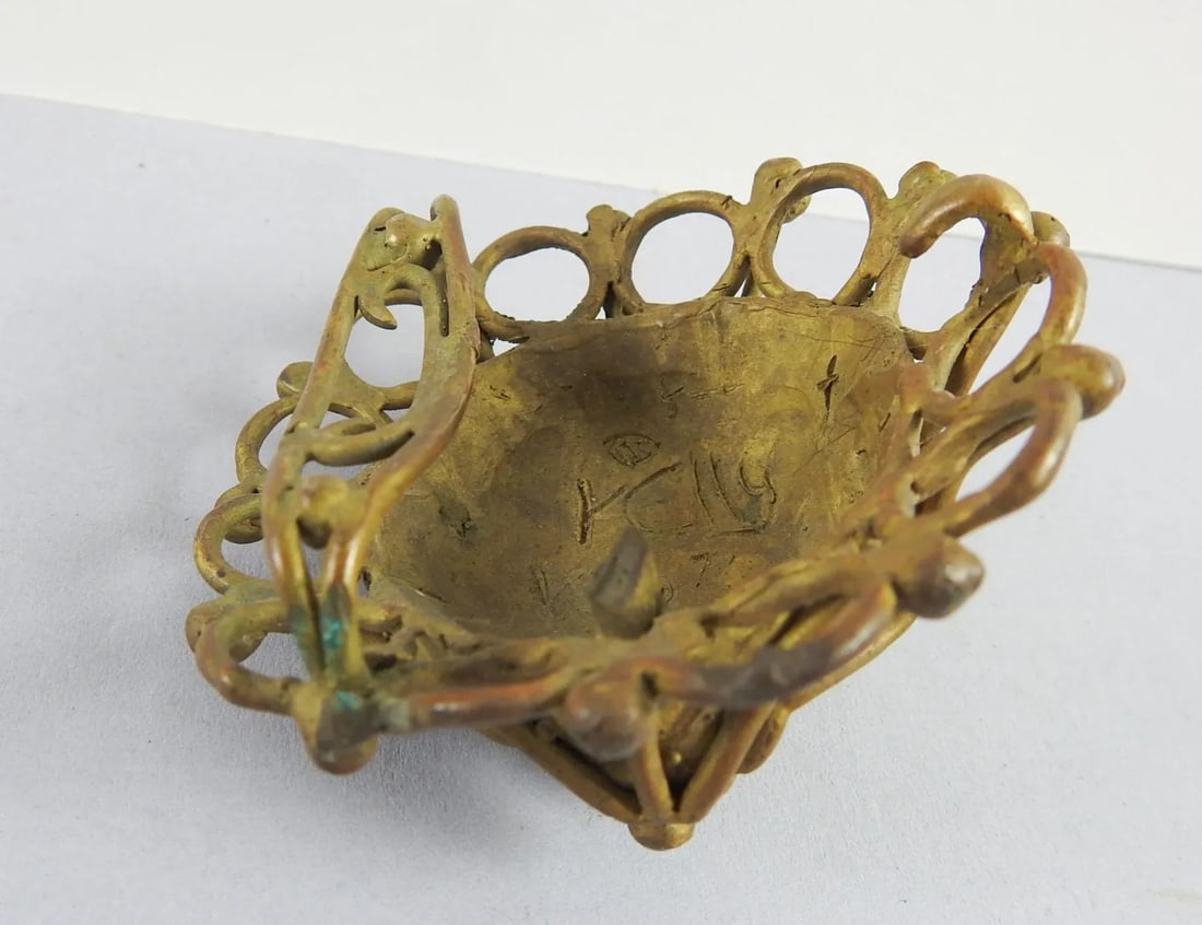 Cast Brass Handmade Jester Belt Buckle Artist Studio - 6