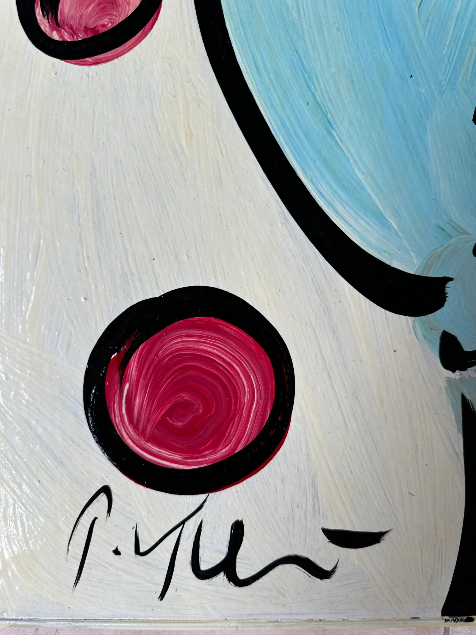 Original Abstract Portrait Painting by Peter Keil - 3