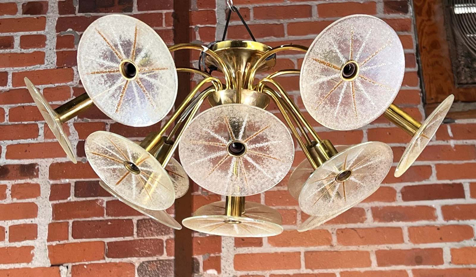 Vintage Mid Century Modern Dandelion Chandelier by Gerald Thurston for Lightolier - 3