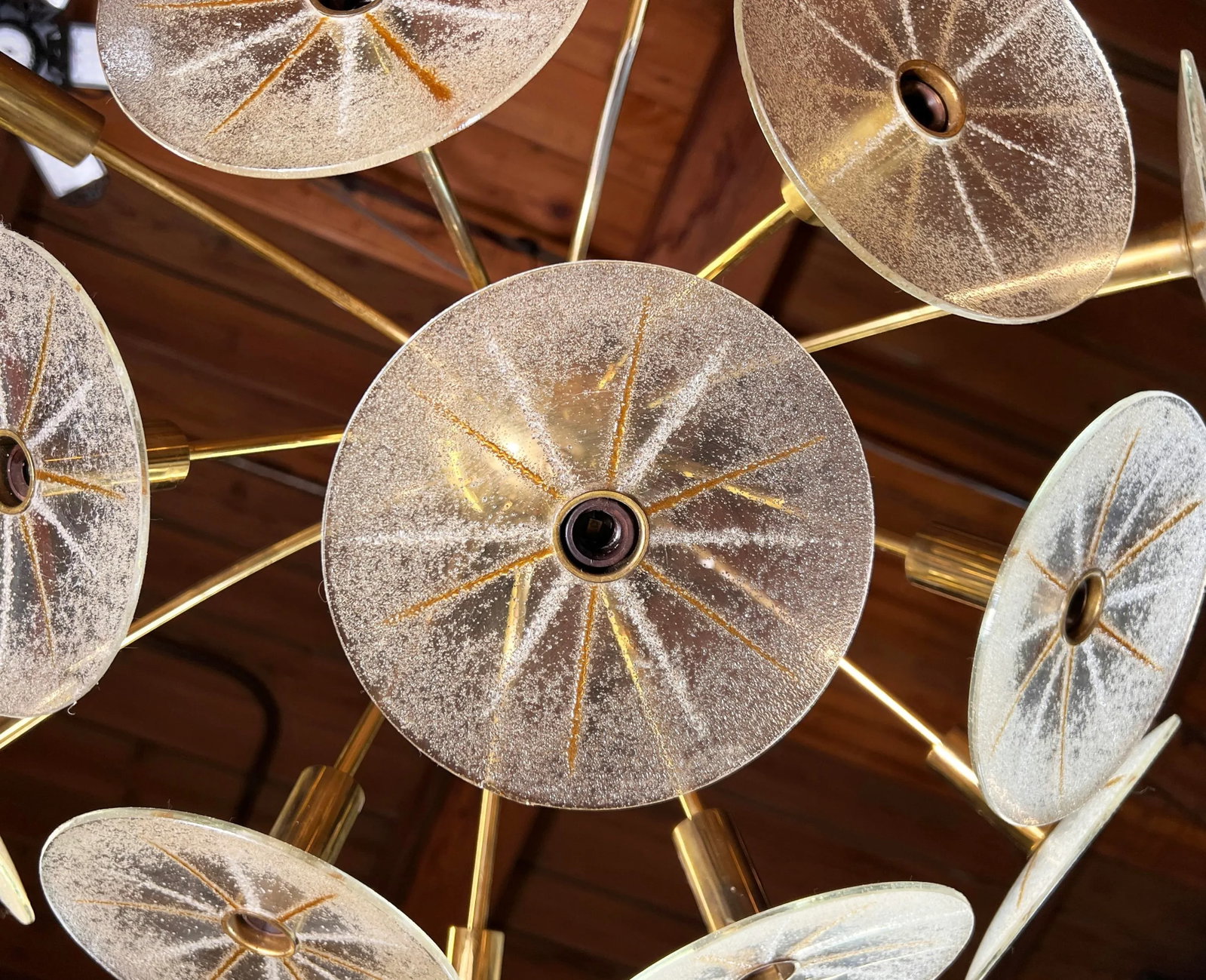 Vintage Mid Century Modern Dandelion Chandelier by Gerald Thurston for Lightolier - 6
