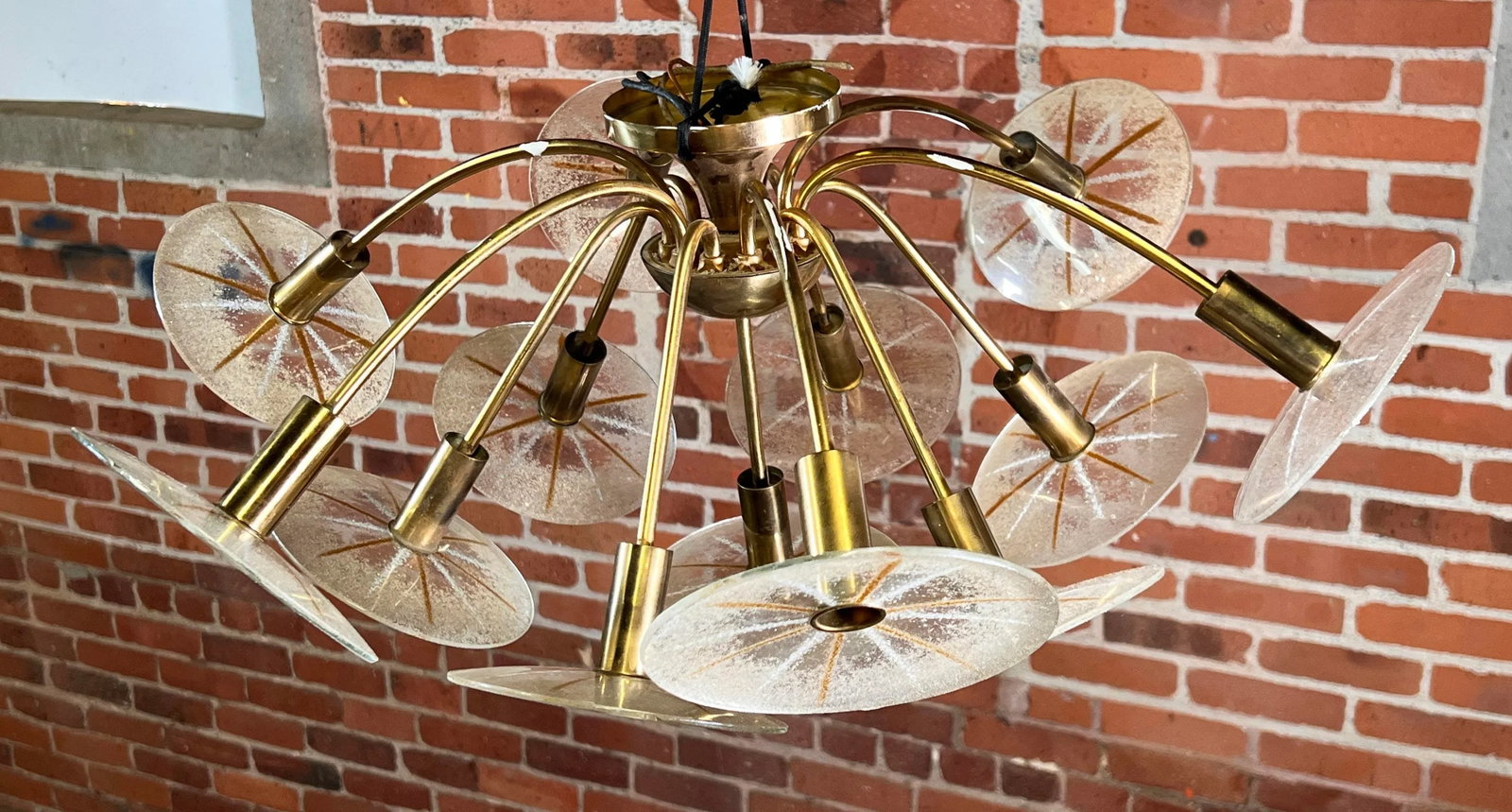Vintage Mid Century Modern Dandelion Chandelier by Gerald Thurston for Lightolier - 8