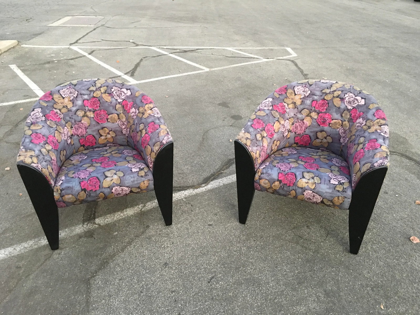 Pair of Postmodern Sculptural Club Chairs in the Style of Dakota Jackson – Original Custom - 10