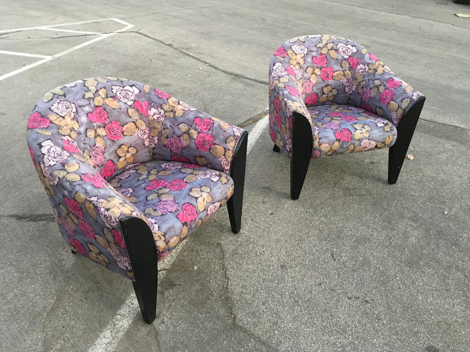 Pair of Postmodern Sculptural Club Chairs in the Style of Dakota Jackson – Original Custom - 2