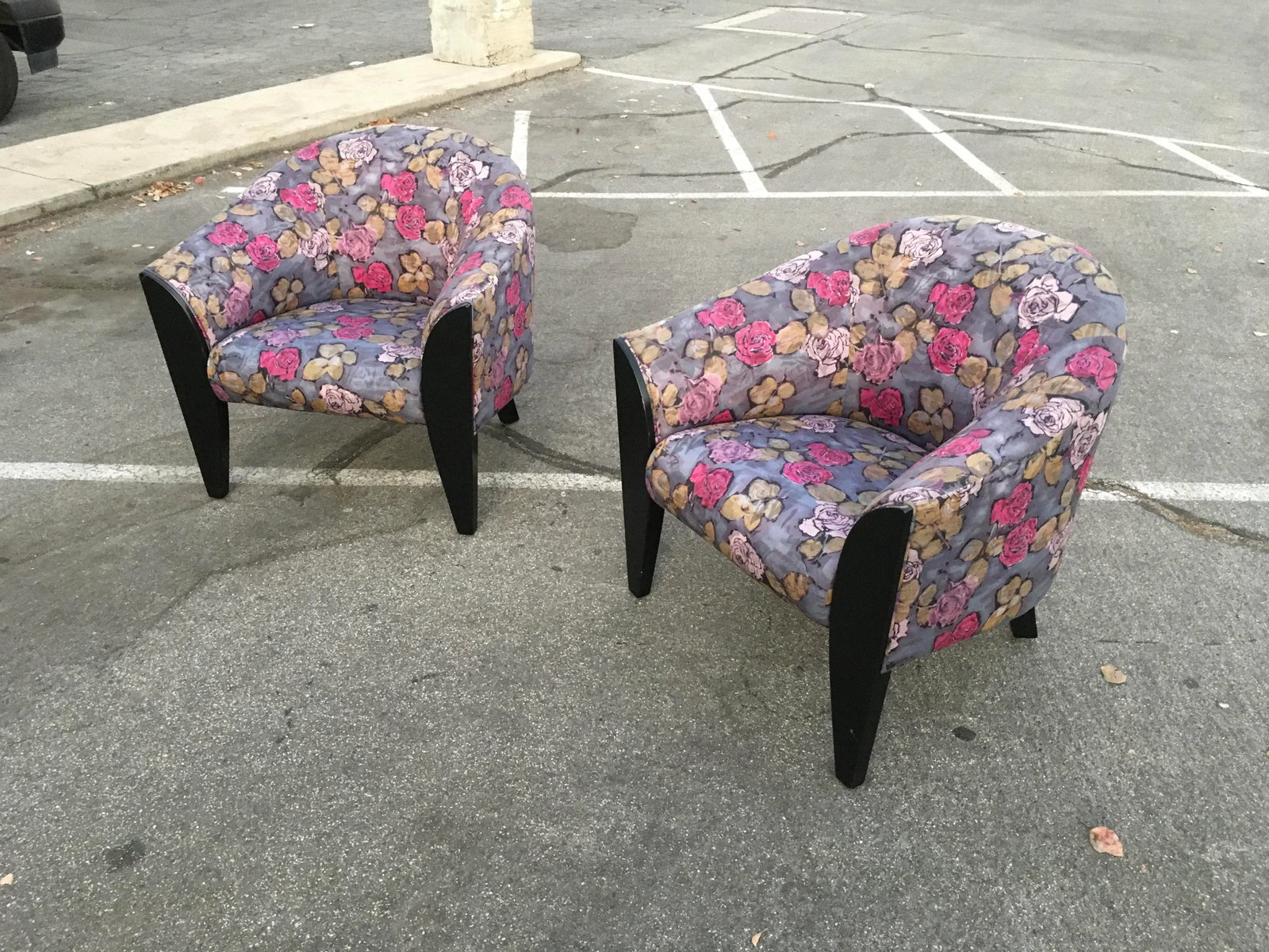 Pair of Postmodern Sculptural Club Chairs in the Style of Dakota Jackson – Original Custom - 3