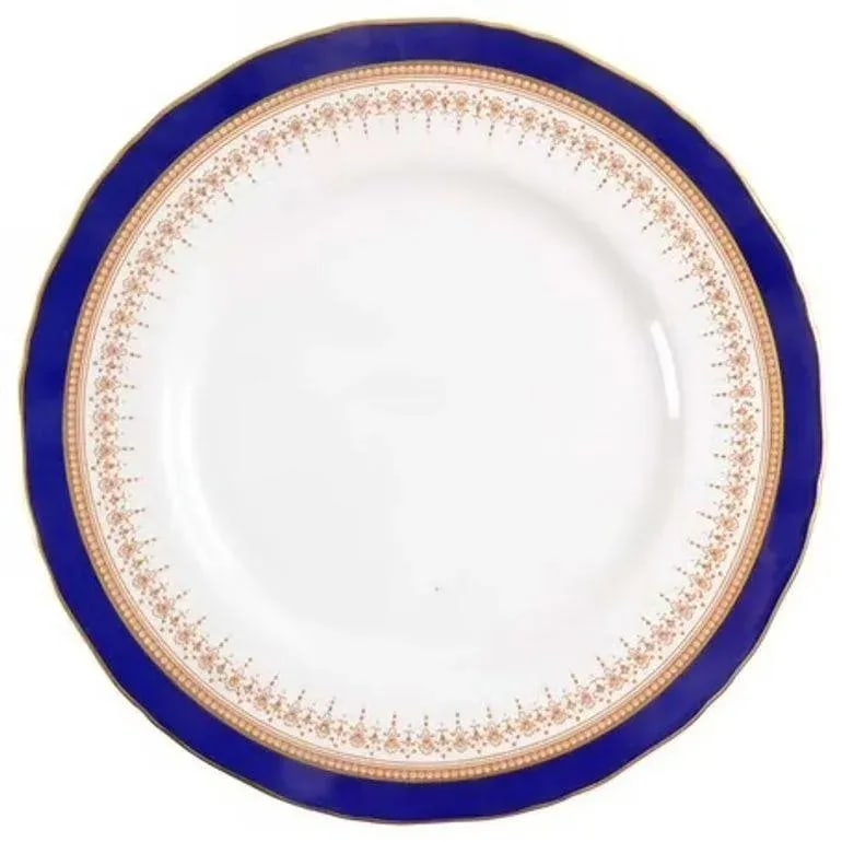Royal Worcester Regency Royal Blue Fine Bone China Set 83 Pieces England - 3