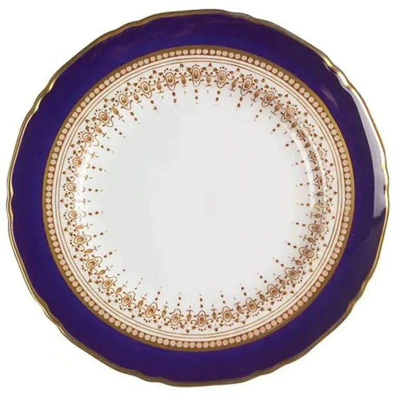 Royal Worcester Regency Royal Blue Fine Bone China Set 83 Pieces England - 4