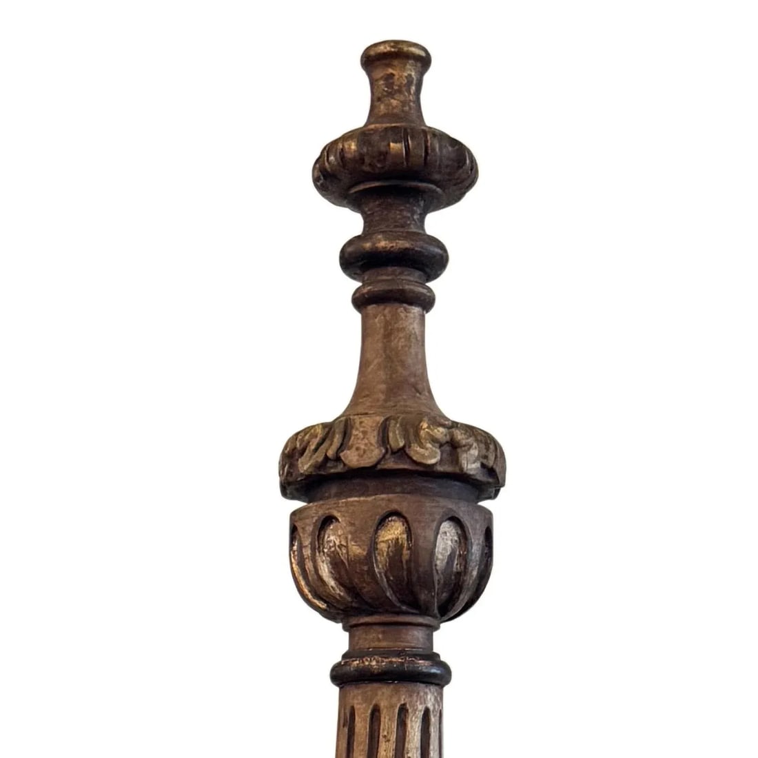Vintage Hand Carved Wooden 74" Tall Sculptural Decor - 3