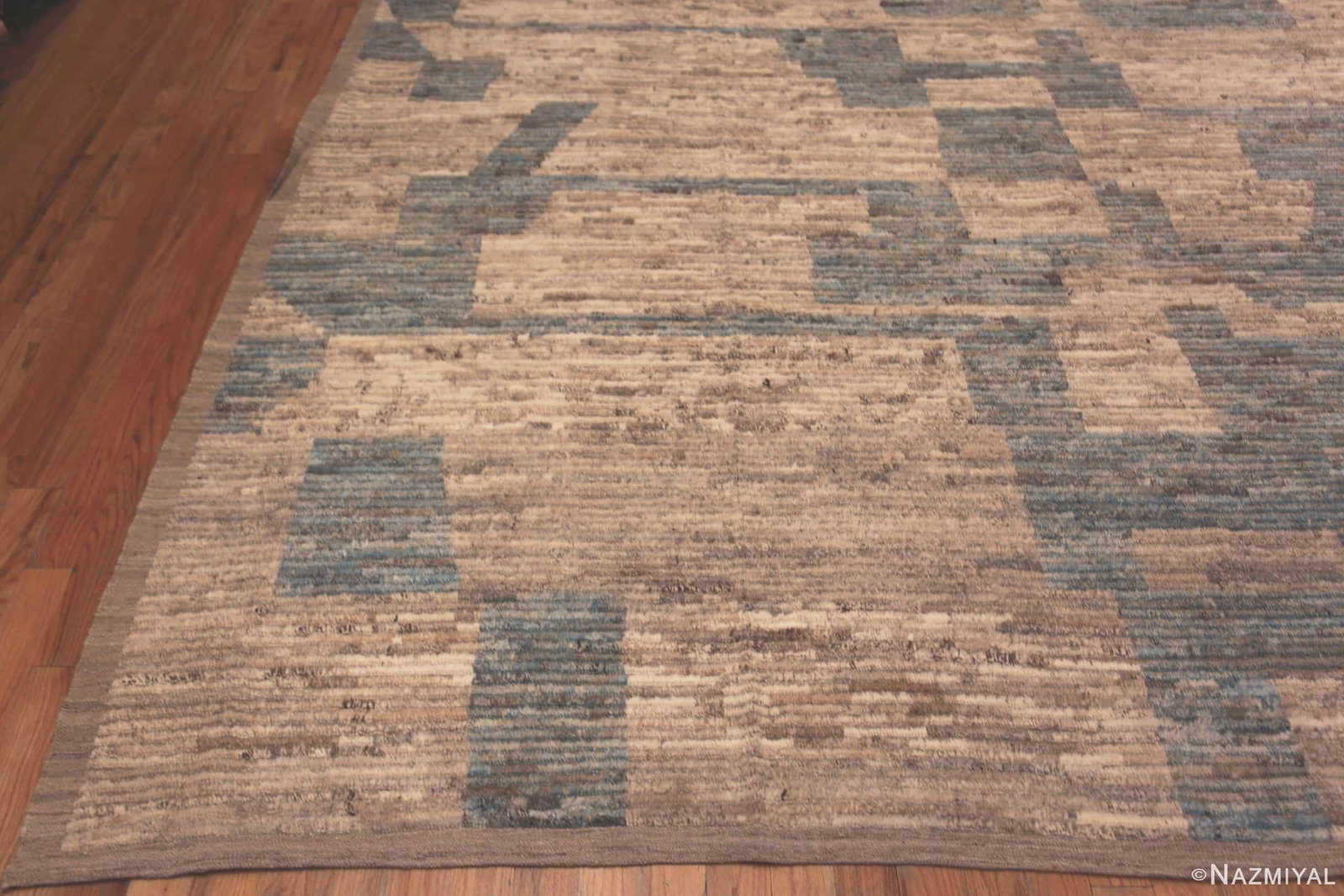 Large Earthy Tones Chic Modern Central Asian Rug - 4