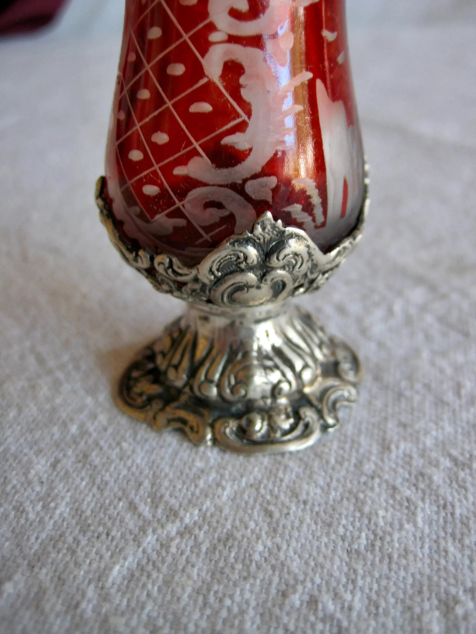 Crystal and Silver Salt Shaker, Late 18 Hundreds - 7