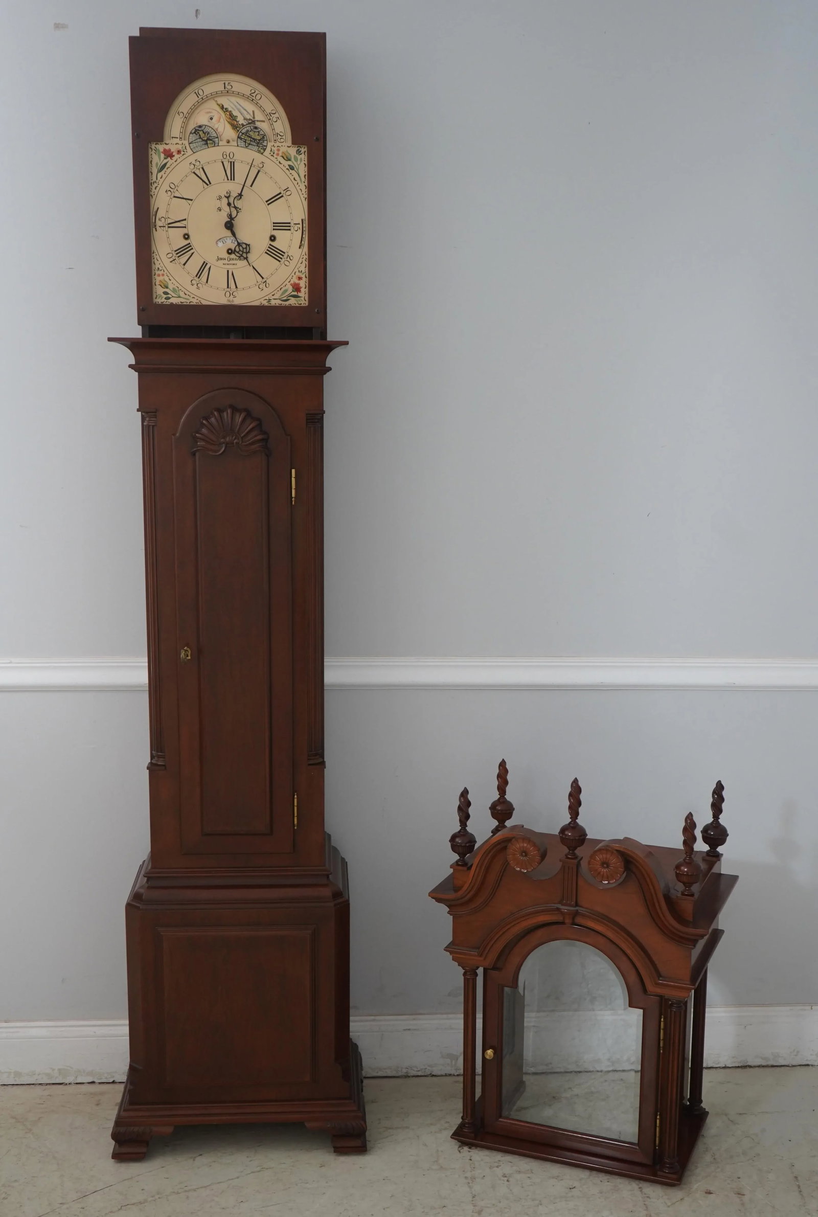 Sligh John Goddard Cherry Grandfather Clock - 3