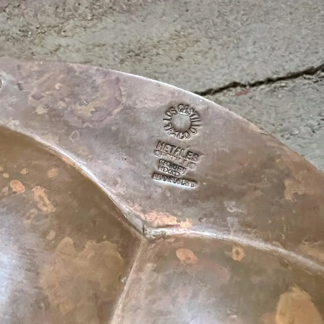1950s Los Castillo Decorative Bronze Fish Shaped Bowl Taxco Mexico - 6