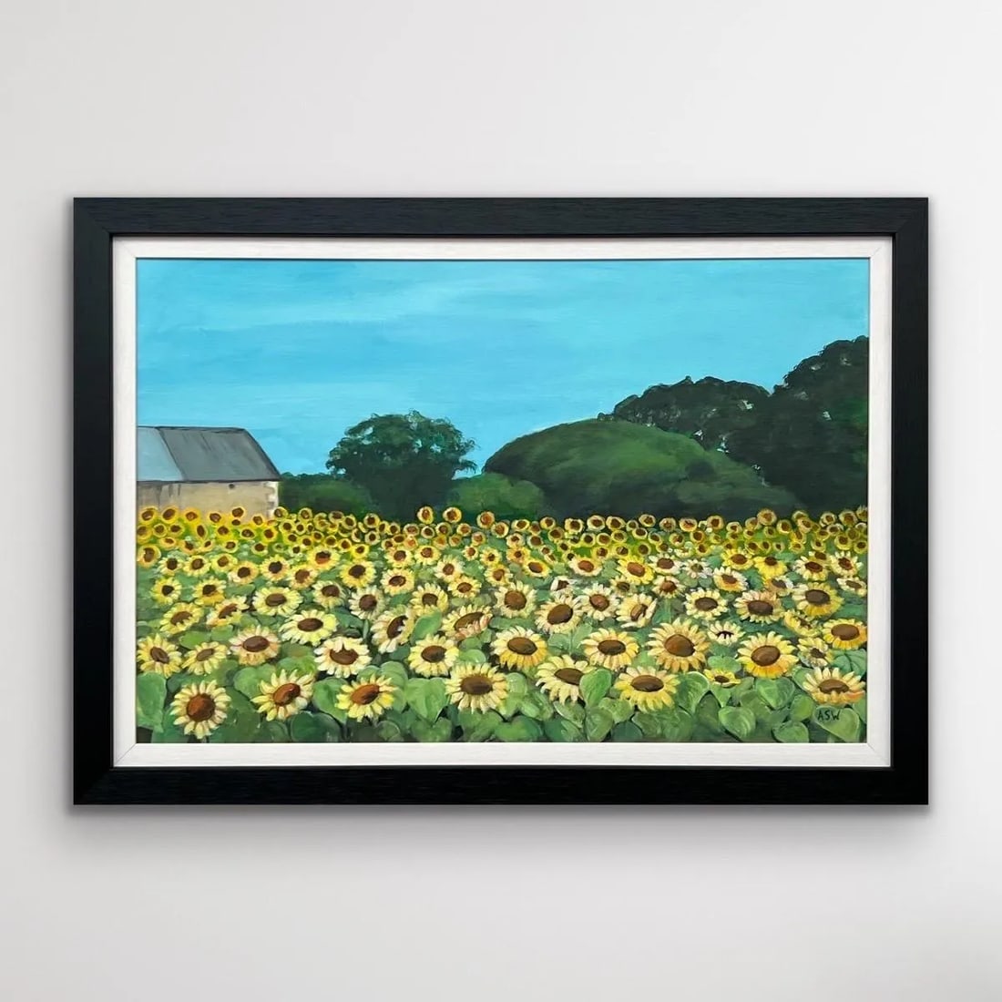 Field of Sunflowers in Summertime in France II by Contemporary British Artist - 3
