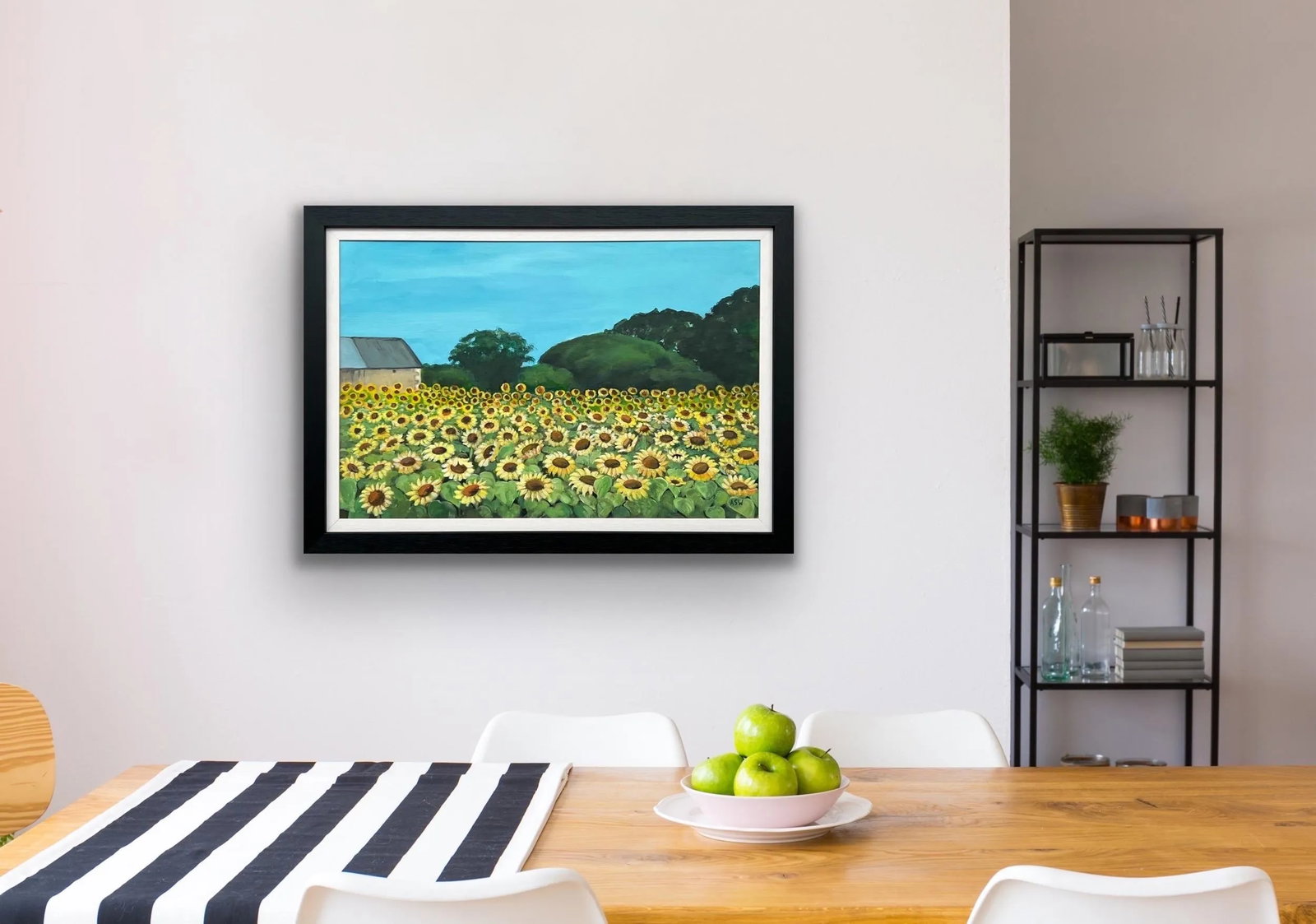 Field of Sunflowers in Summertime in France II by Contemporary British Artist - 7