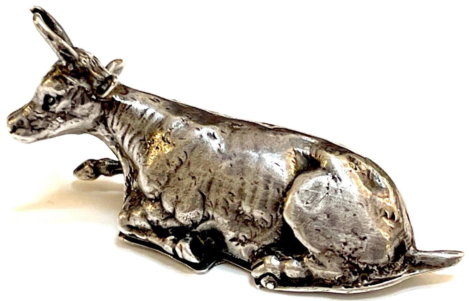 19th Century English Sterling Steer Snuff Box, London 1862 - 11