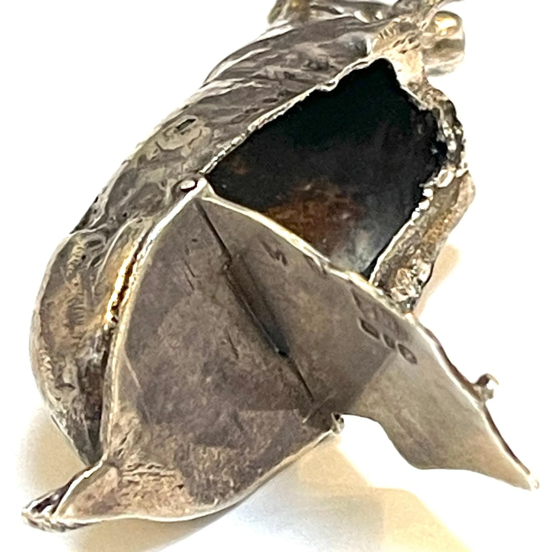 19th Century English Sterling Steer Snuff Box, London 1862 - 3