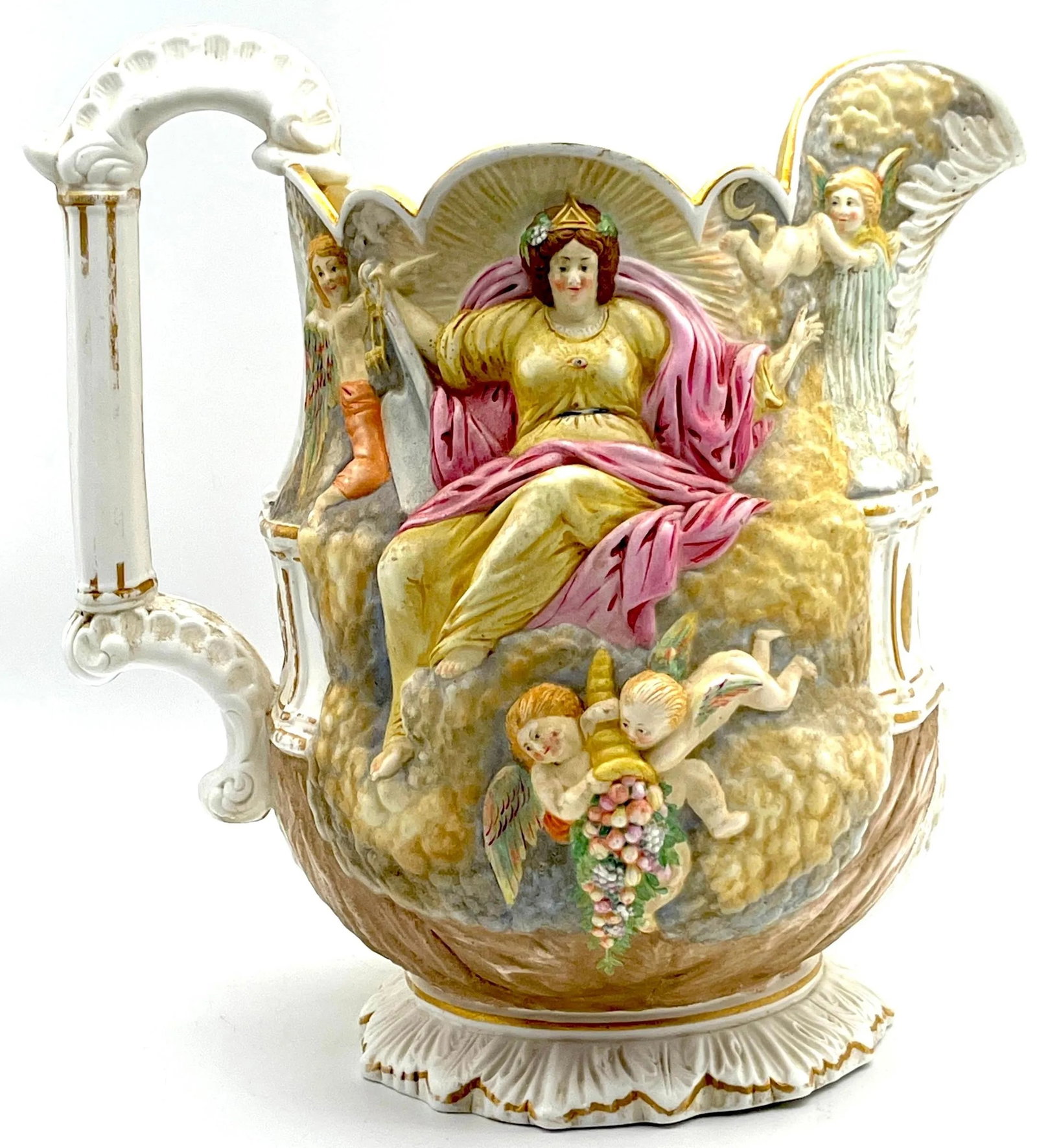 1851 Great Exhibition 'Wisdom and Providence' Pitcher by Samuel Alcock - 10