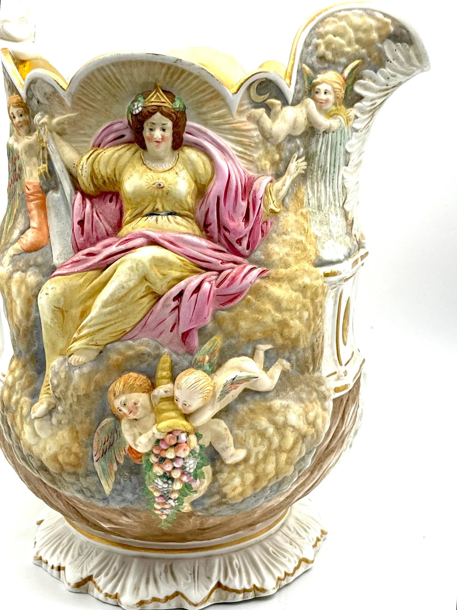 1851 Great Exhibition 'Wisdom and Providence' Pitcher by Samuel Alcock - 11