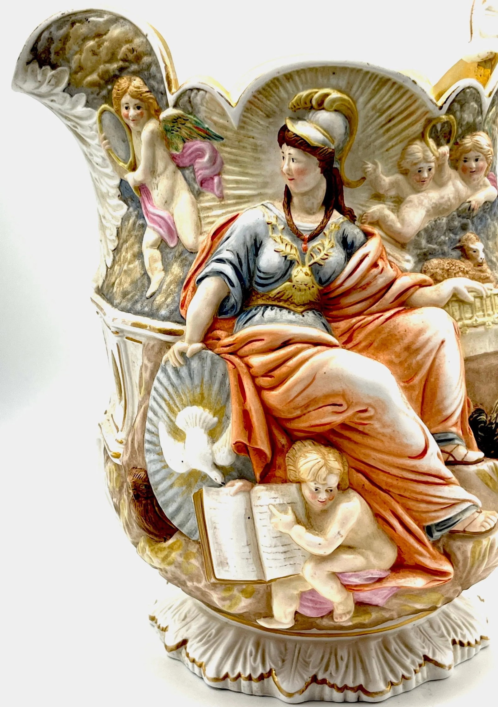 1851 Great Exhibition 'Wisdom and Providence' Pitcher by Samuel Alcock - 8