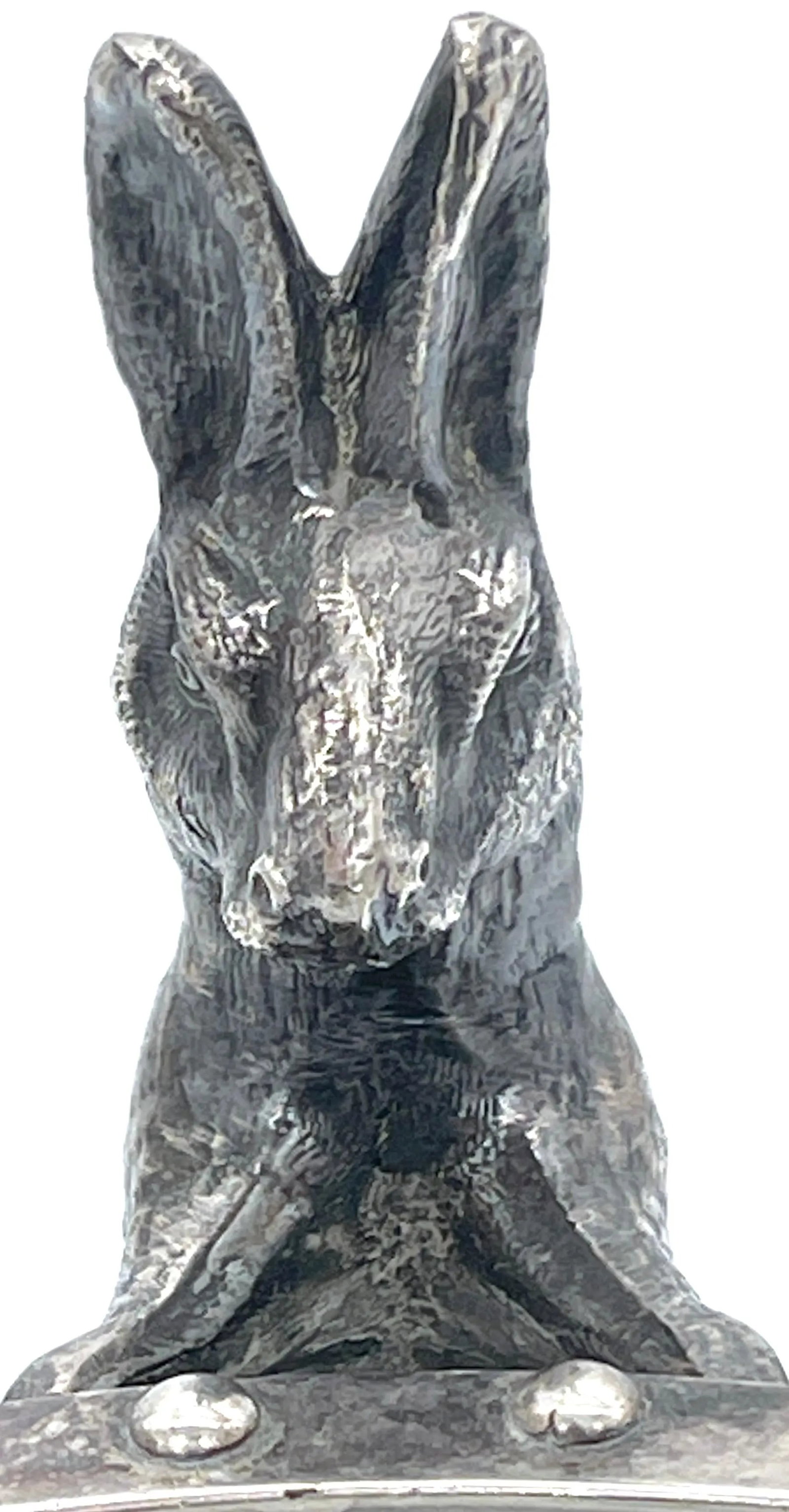 Joseph Heinrichs Silverplated & Ebony 3-D Rabbit Chafing Dish, Circa 1904 - 11