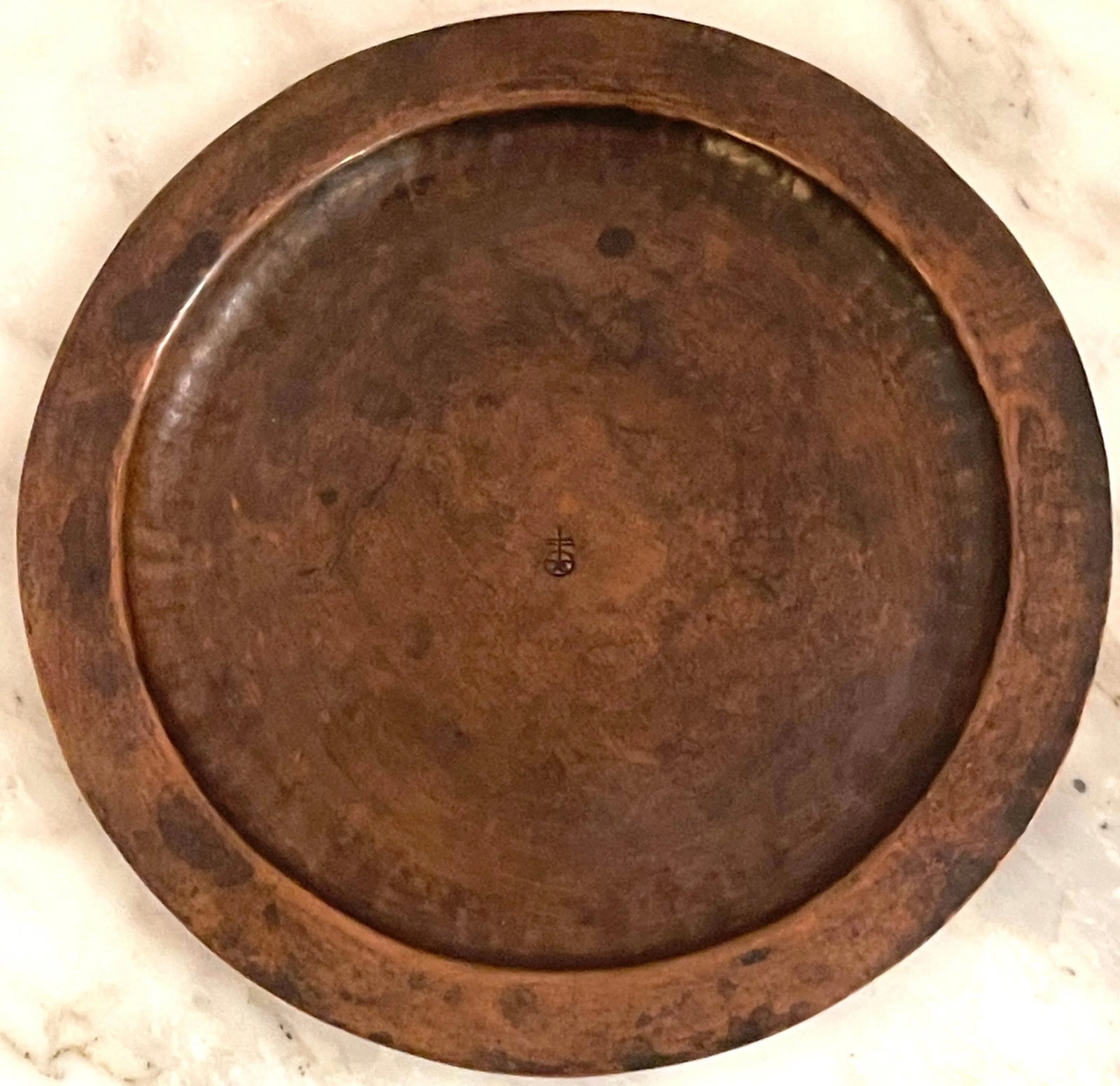 Roycroft Arts & Crafts Copper Round Salver/Tray, Roycroft Inn at East Aurora NY - 2