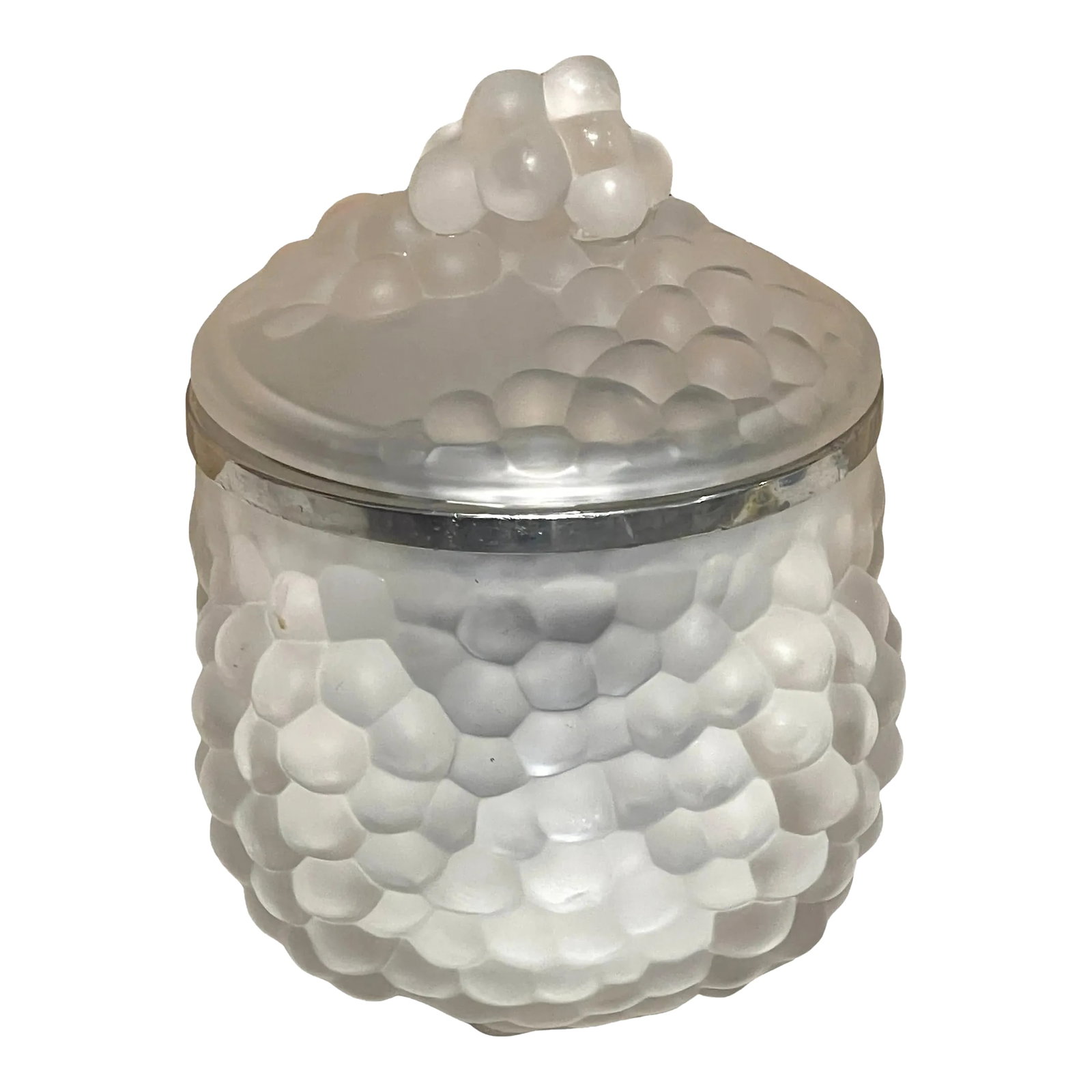 Lalique French Crystal 'Antilles' Pattern Ice Bucket, France, Circa 1970s